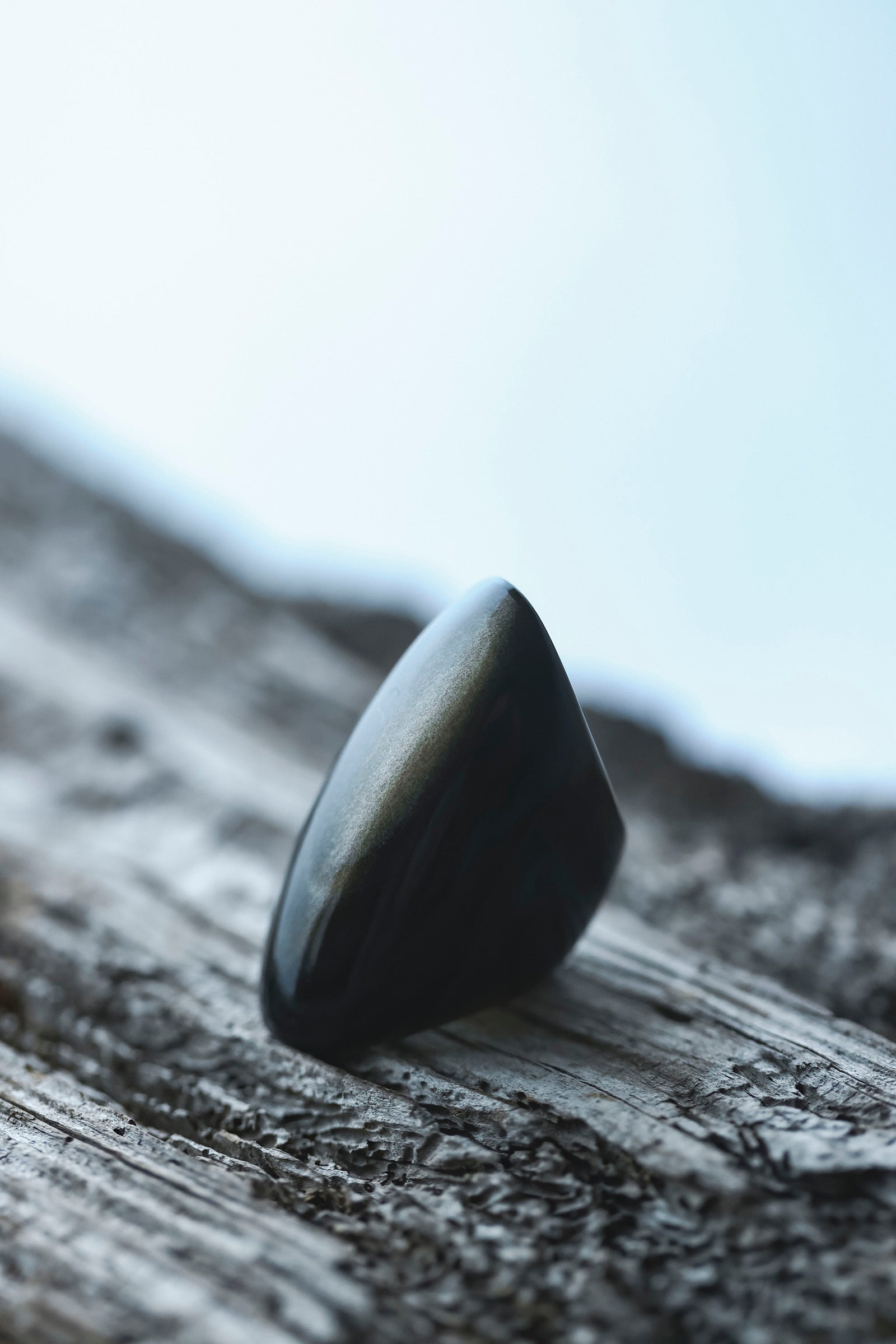 golden obsidian ring #15