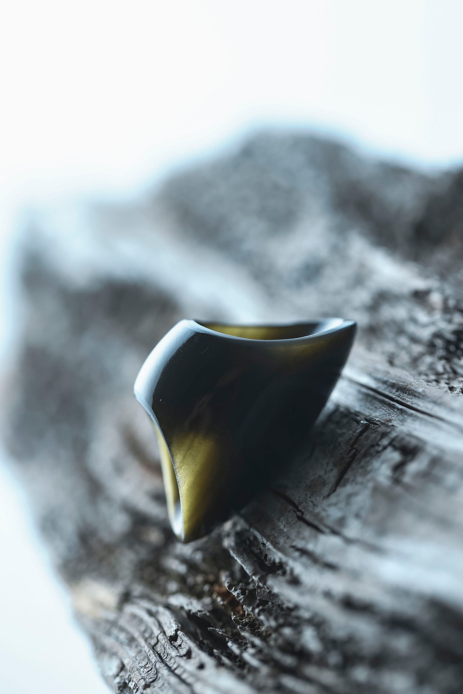 golden obsidian ring #15