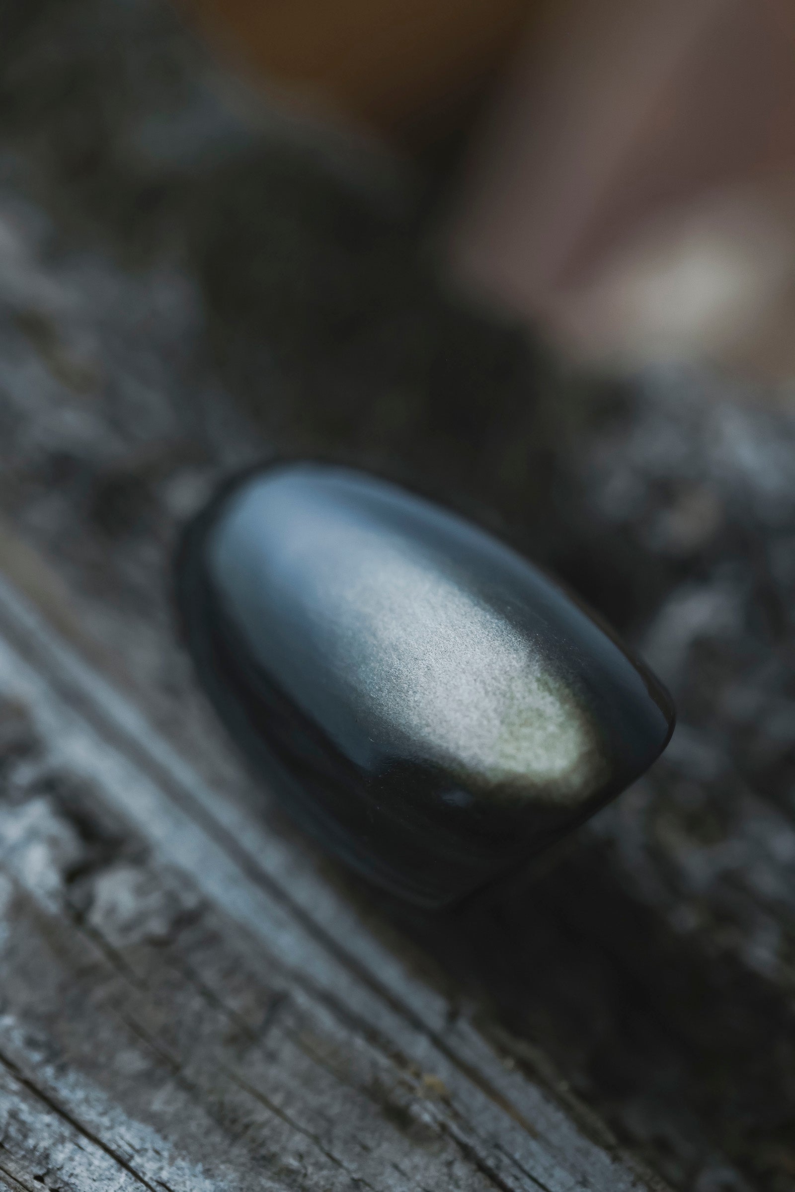 golden obsidian ring #15