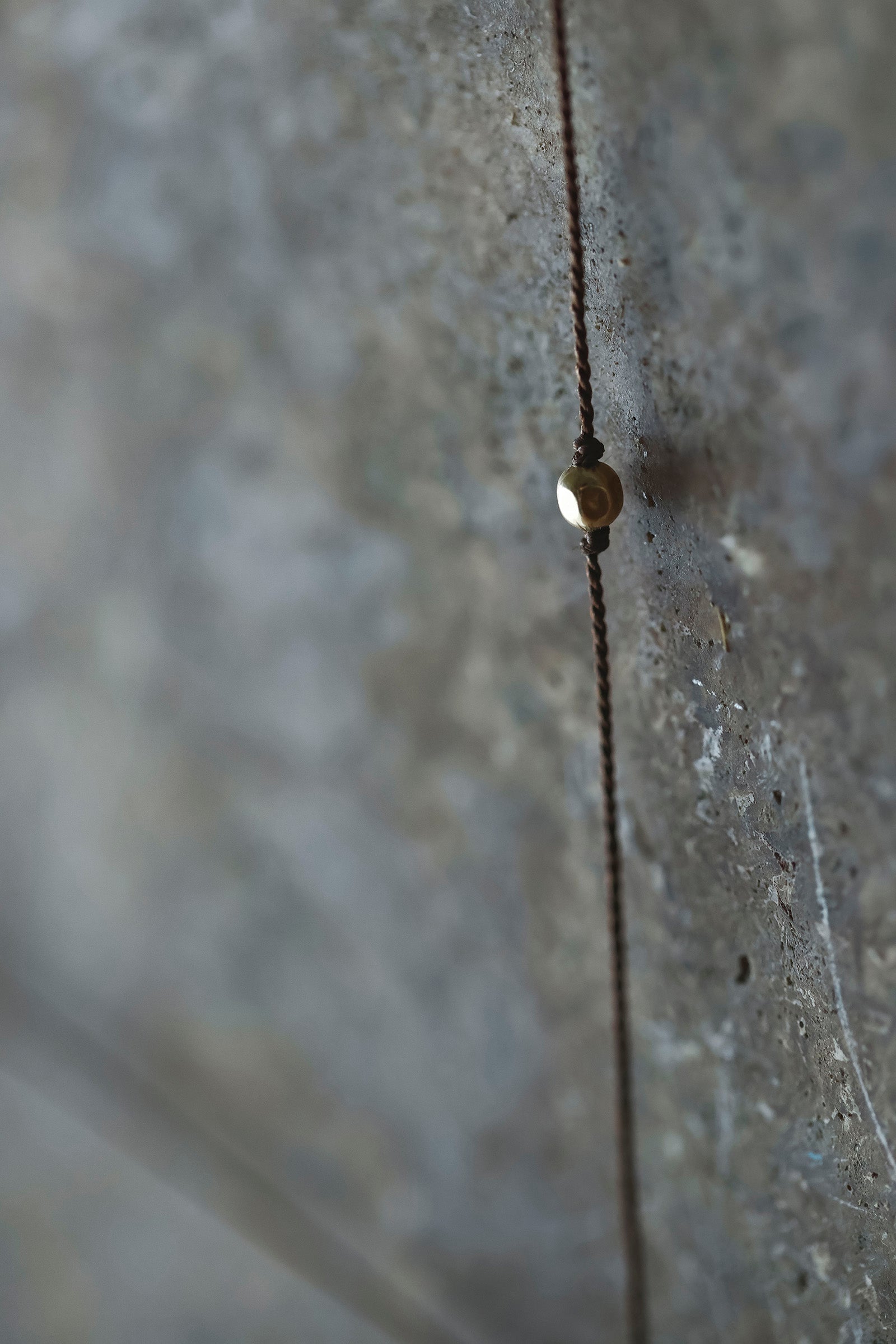 silk cord necklace (elestial quartz)