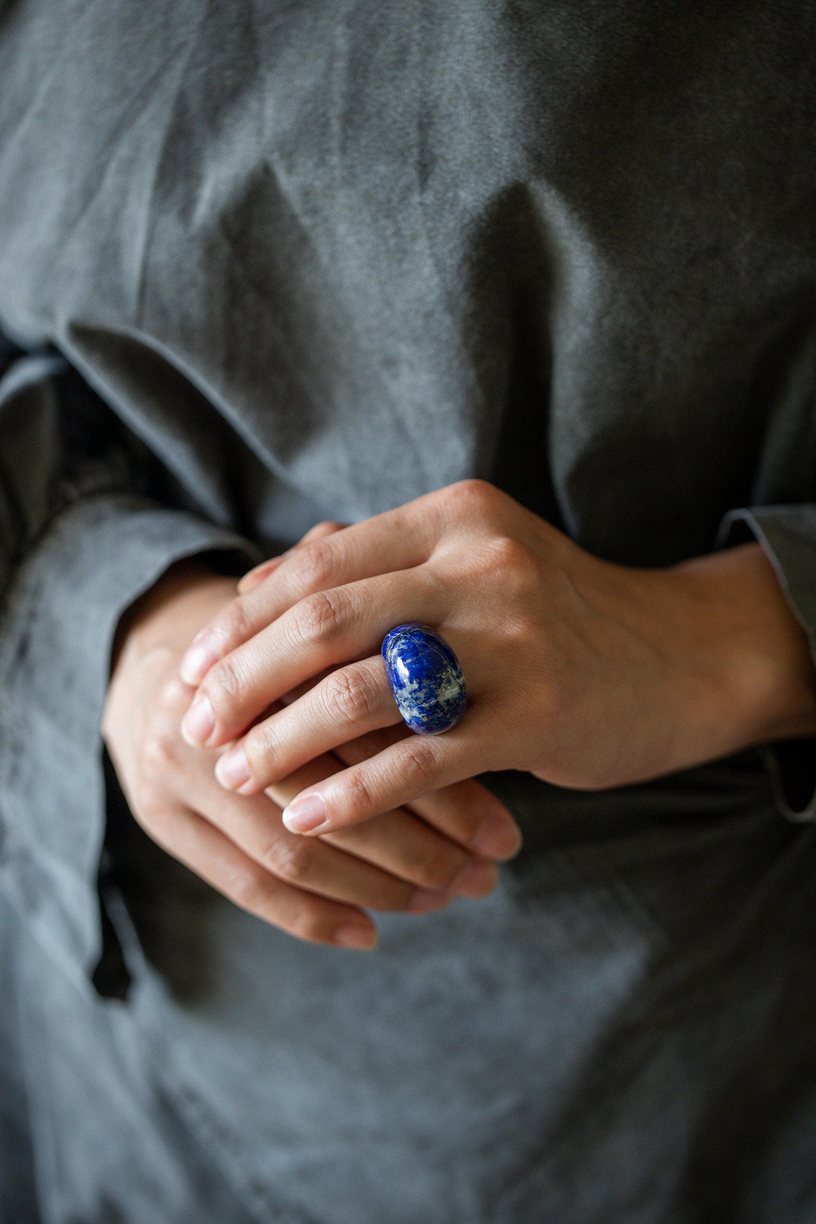 lapis lazuli ring (round) #9