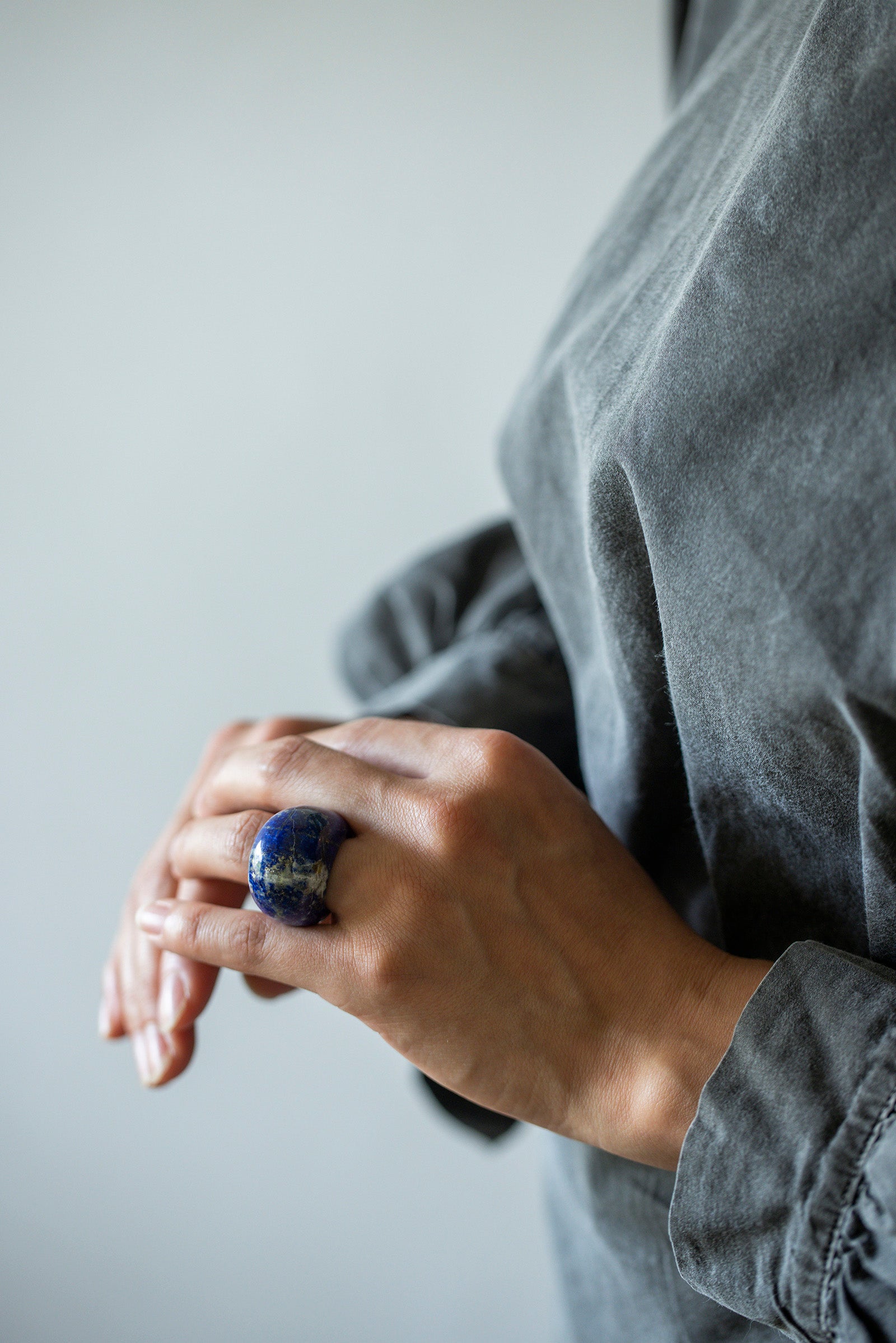 lapis lazuli ring (round) #9