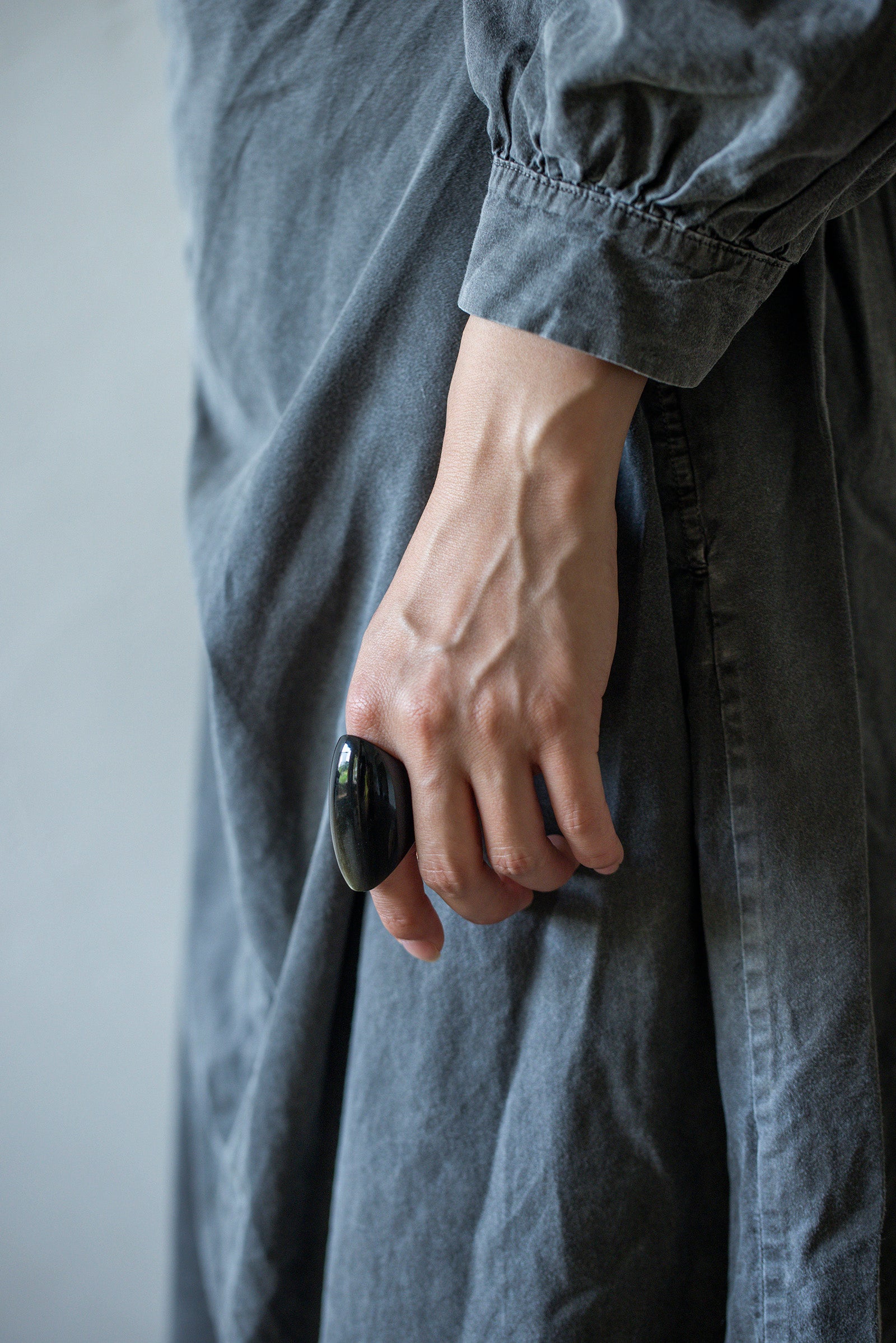golden obsidian ring #15