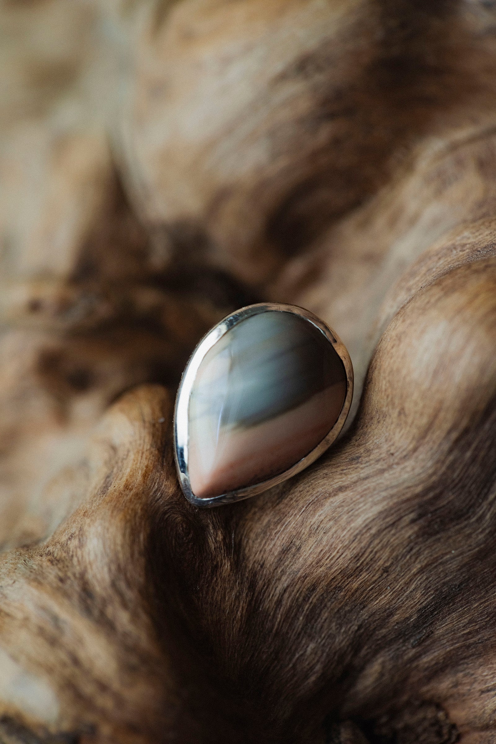 silver earrings single jasper -2