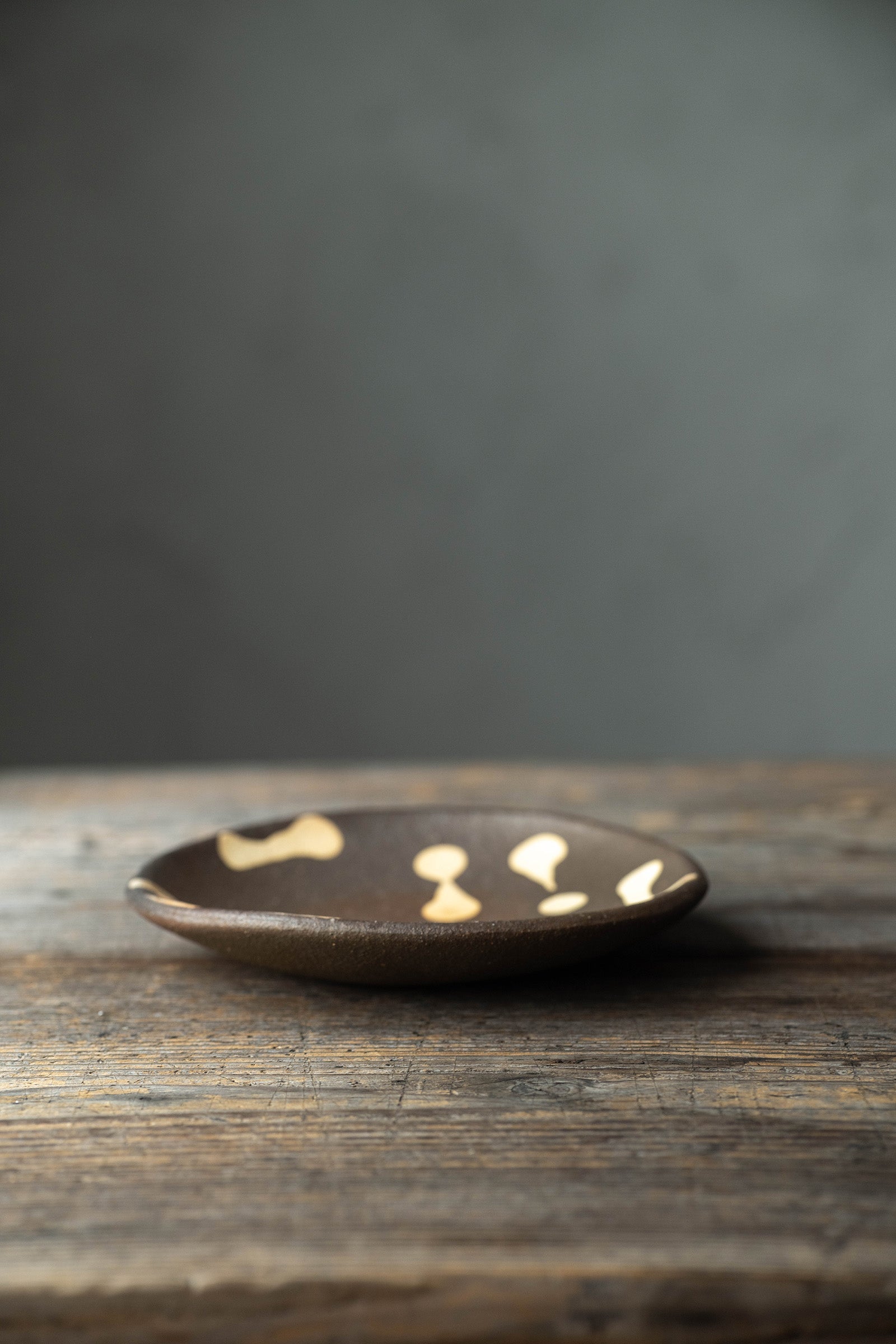 Yoji Yamada soft ceramic yellow pleated bowl, small size Y60-1, 3 pieces