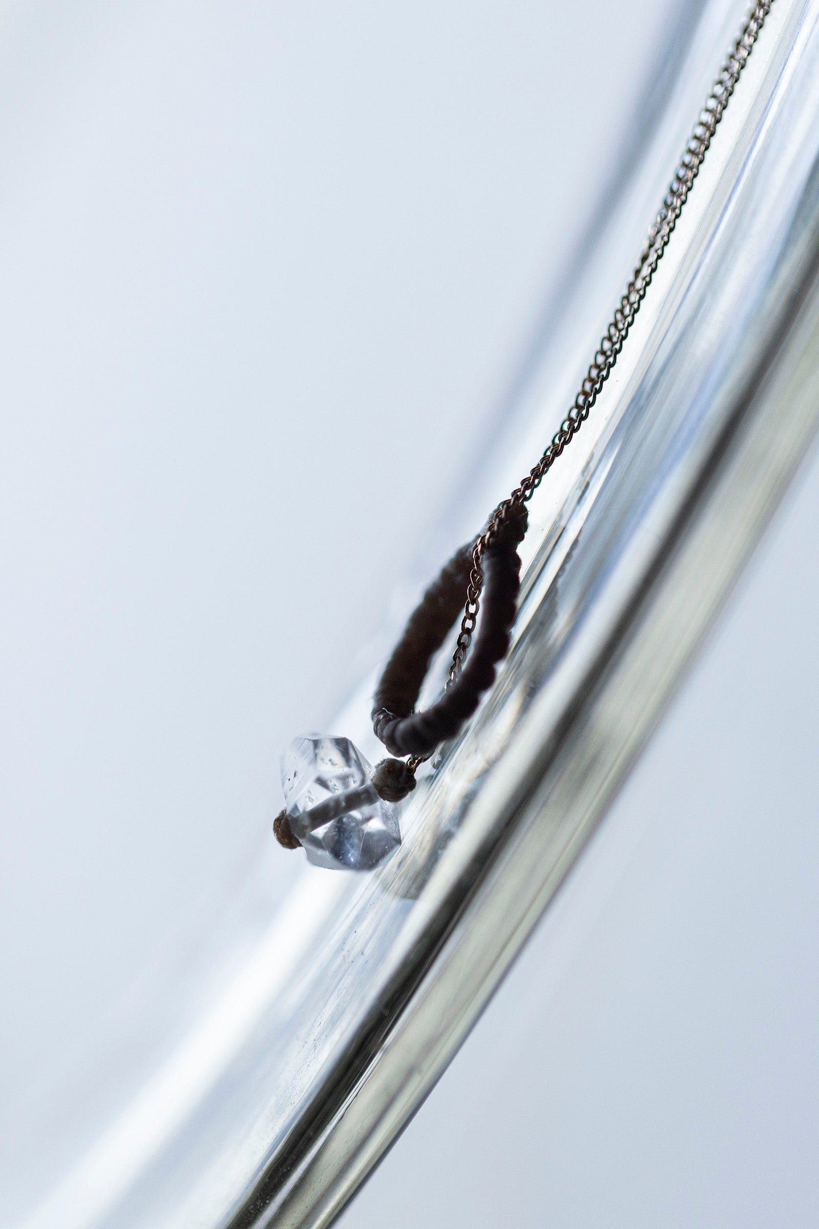 18K necklace ( 18K rainbowmoonstone)