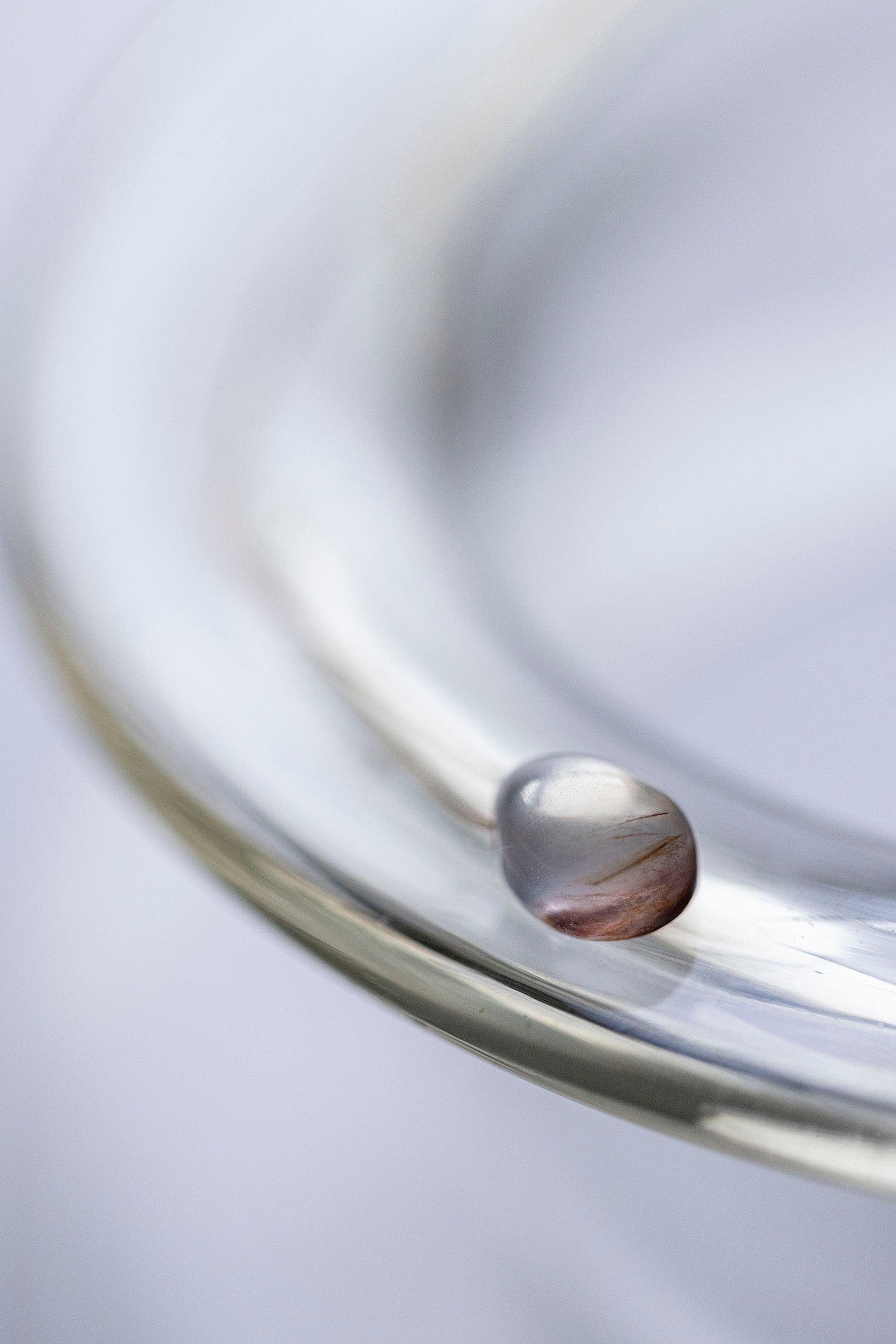 18K necklace ( tangerine quartz )