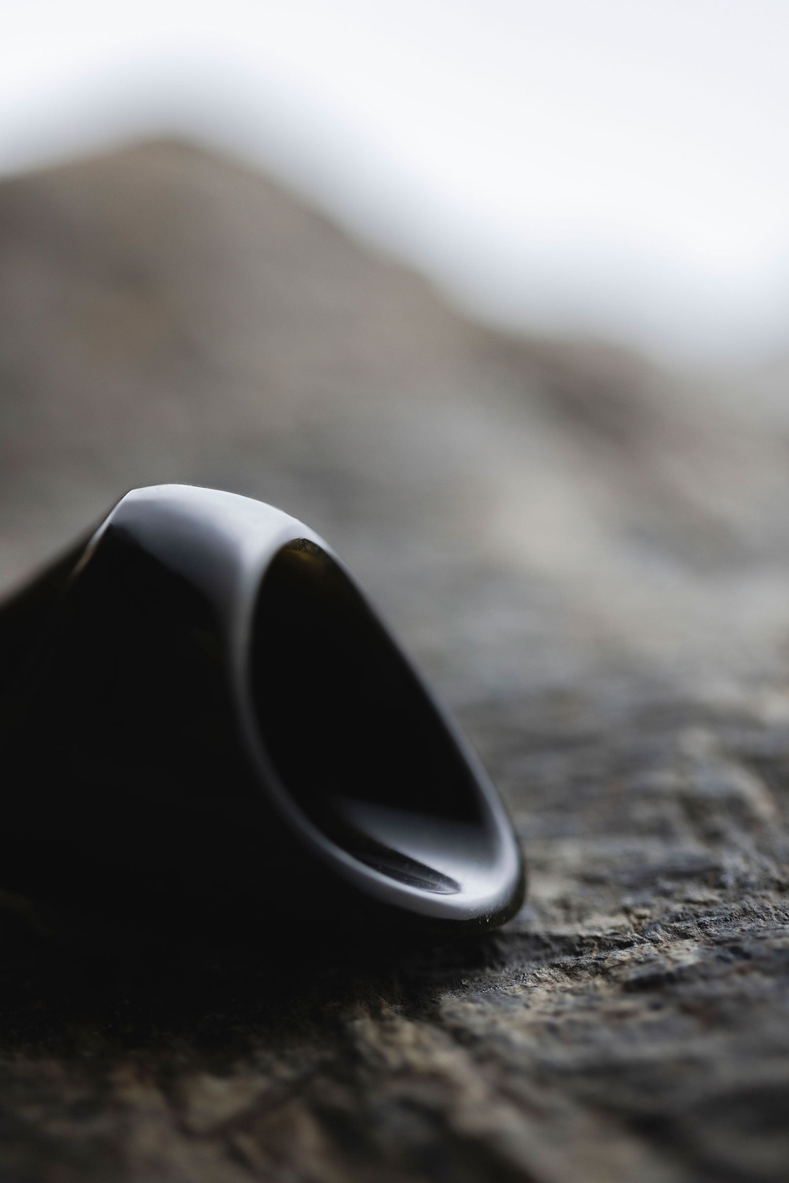 受注オーダー obsidian ring