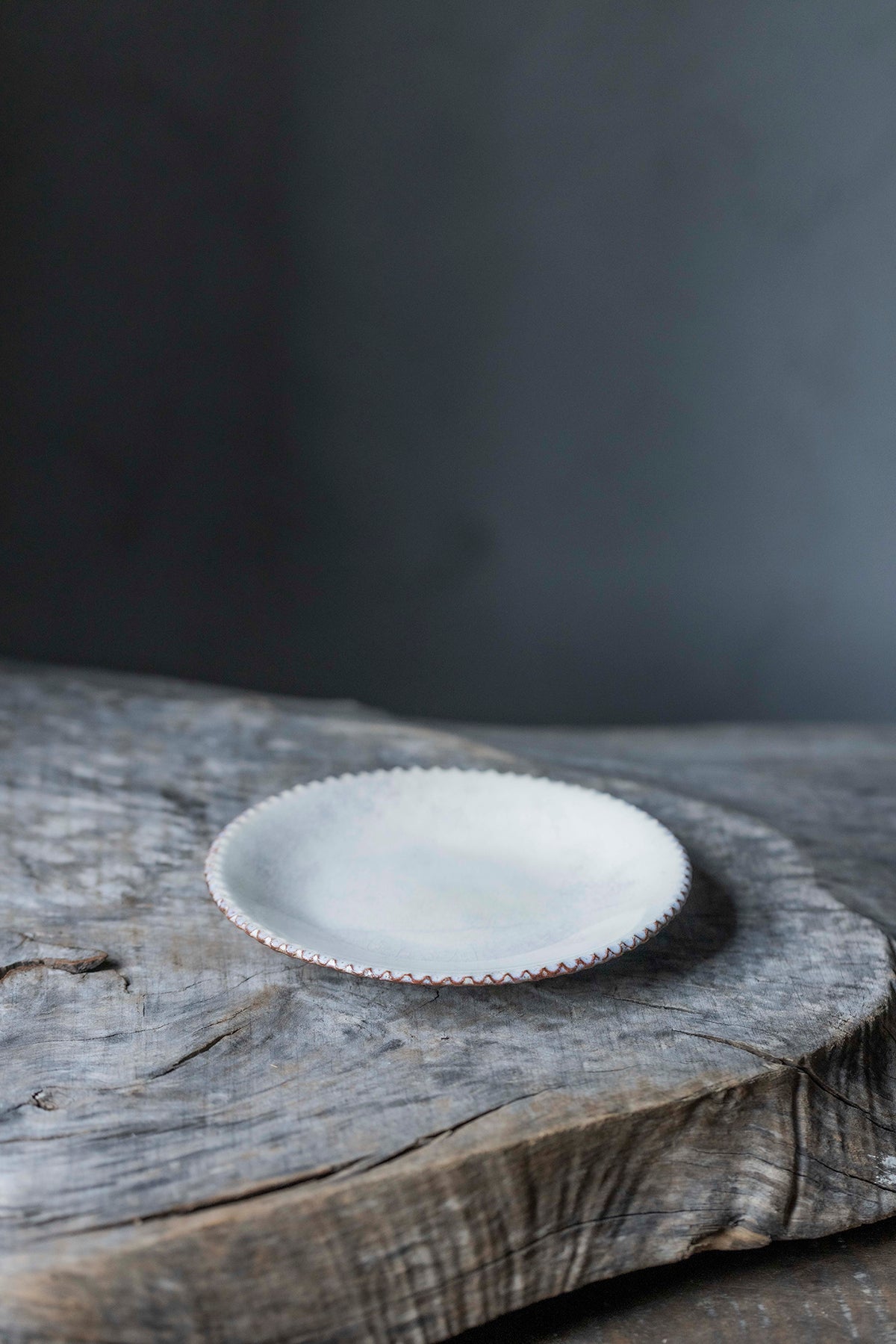 山田洋次 軟陶ホワイトスモーク 小皿 Y5-1