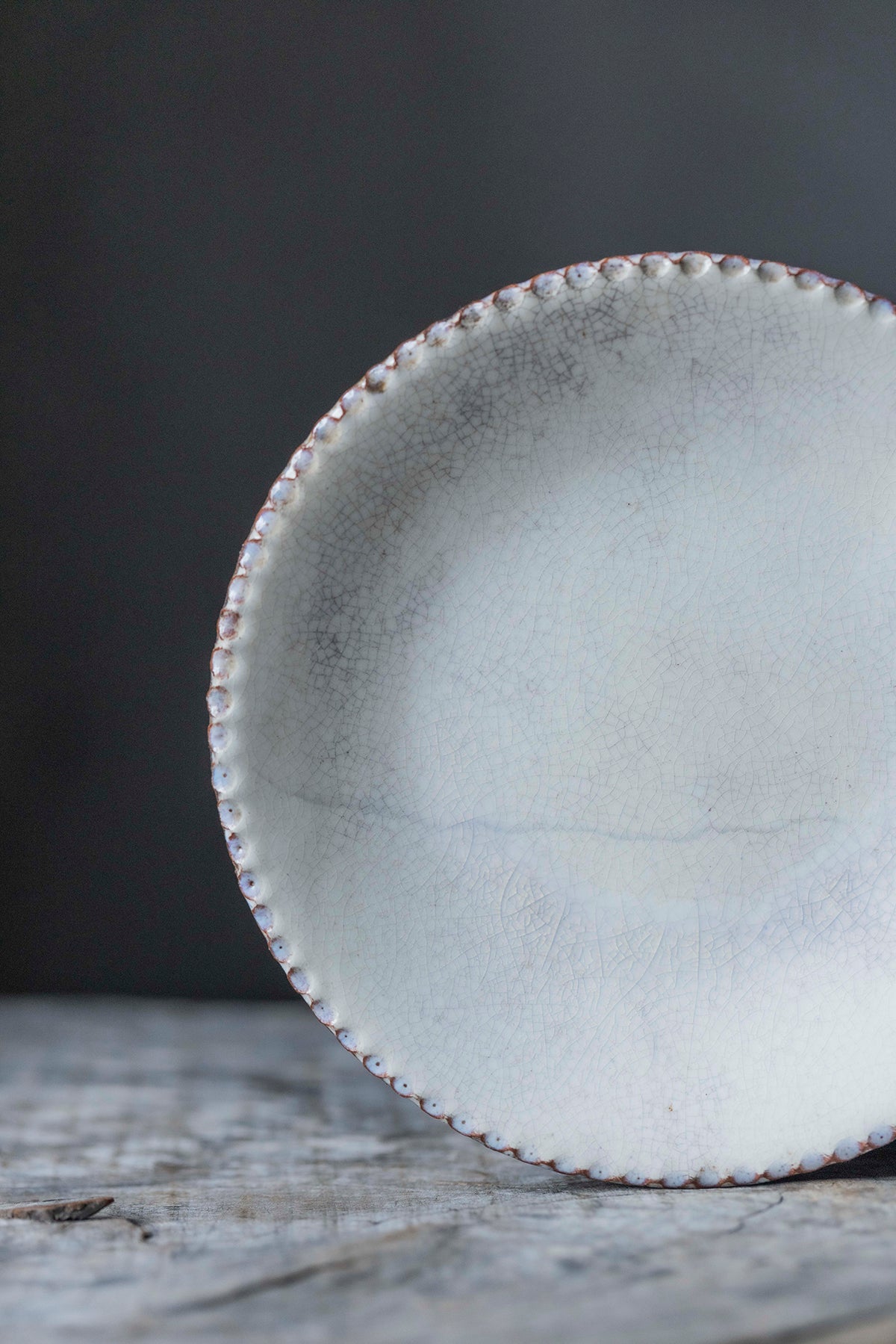 山田洋次 軟陶ホワイトスモーク 小皿 Y5-1