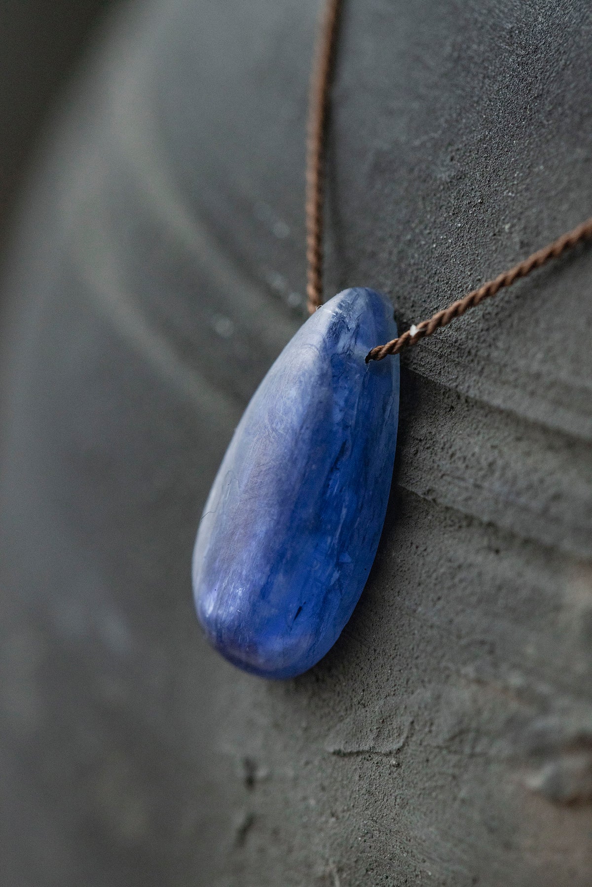 silk cord necklace (elestial quartz)