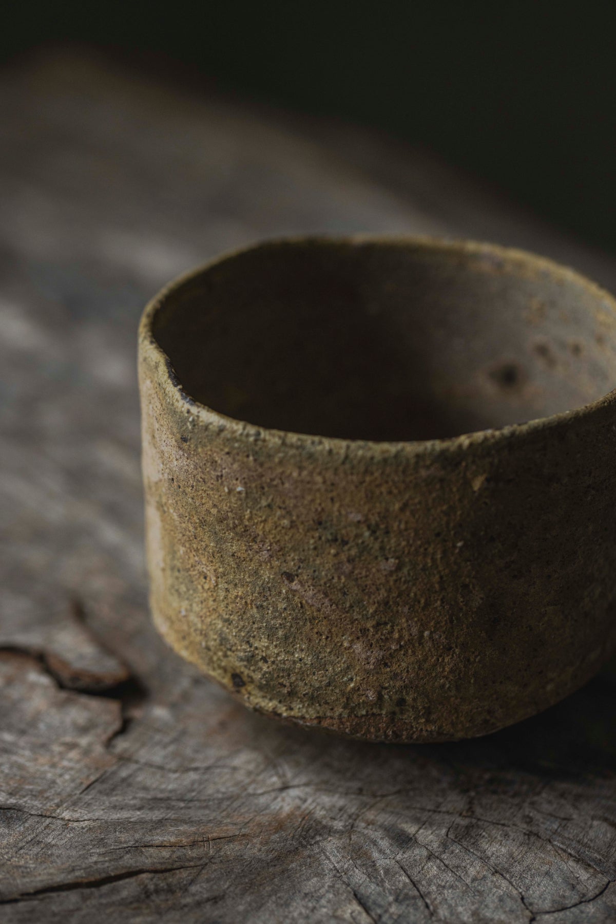 Shimizu Shiro, Horai clay low-temperature ash-glazed tea bowl 92