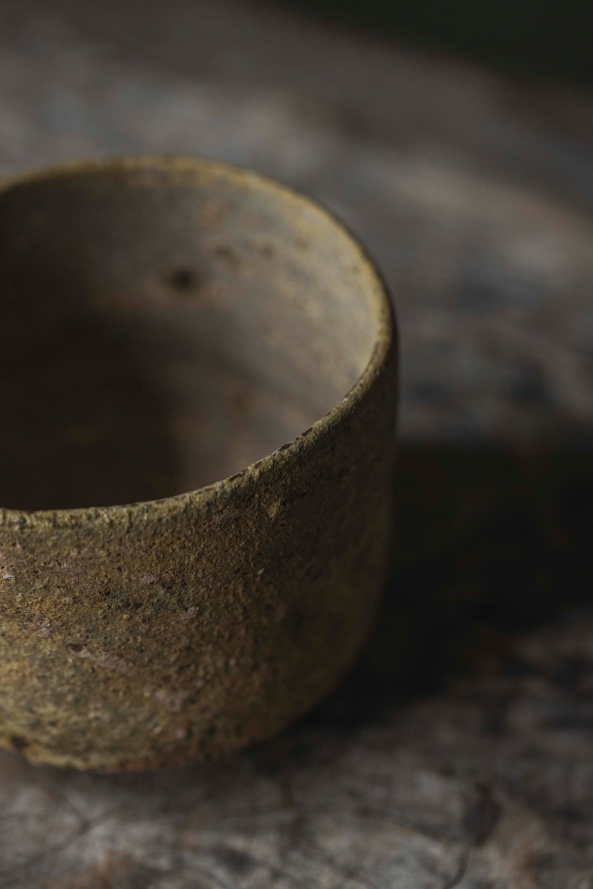 Shimizu Shiro, Horai clay low-temperature ash-glazed tea bowl 92