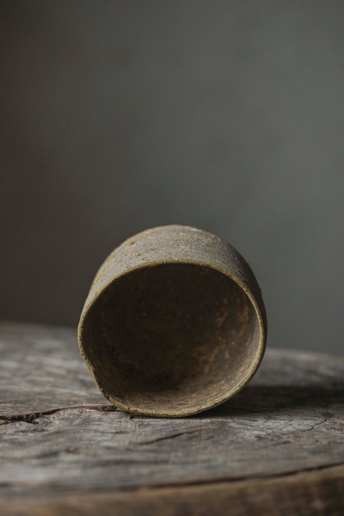 Shimizu Shiro, Horai clay low-temperature ash-glazed tea bowl 92