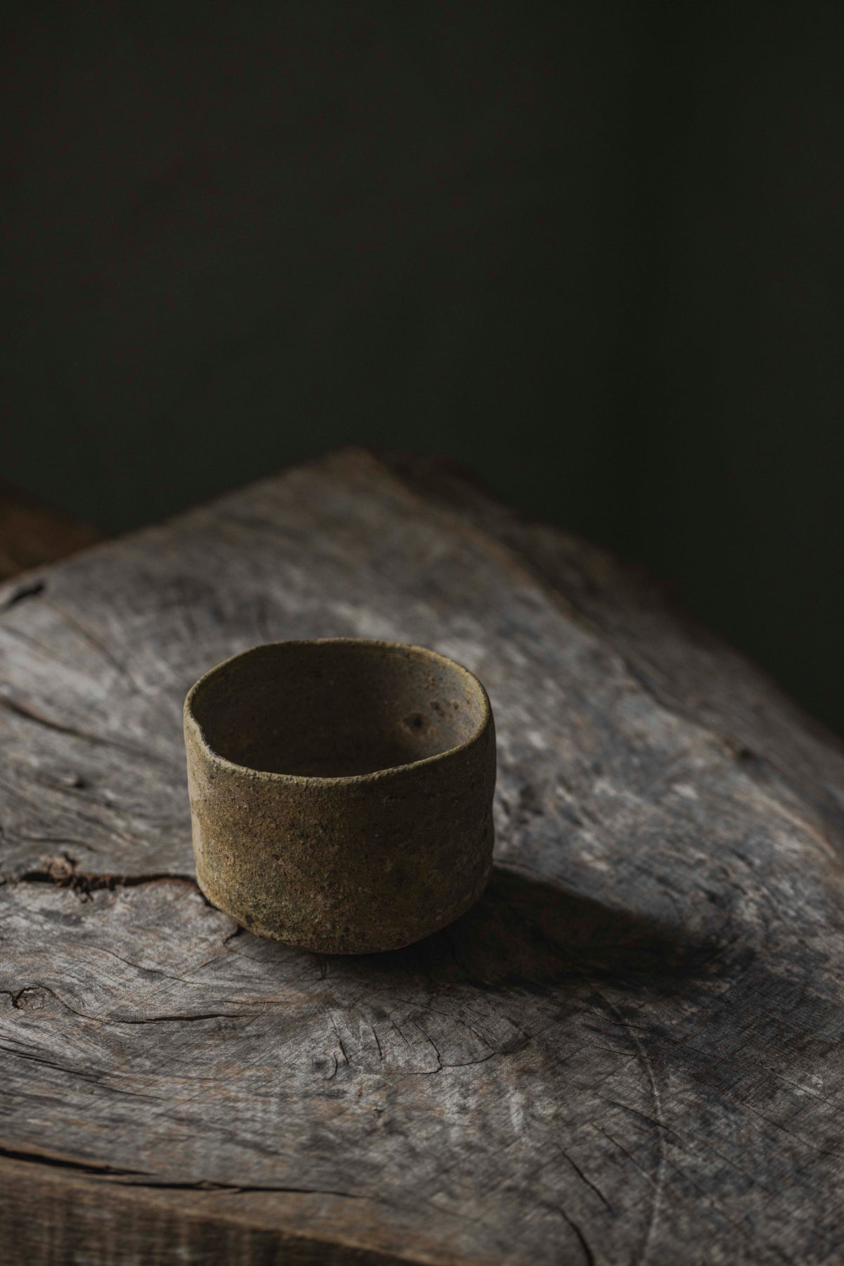 Shimizu Shiro, Horai clay low-temperature ash-glazed tea bowl 92