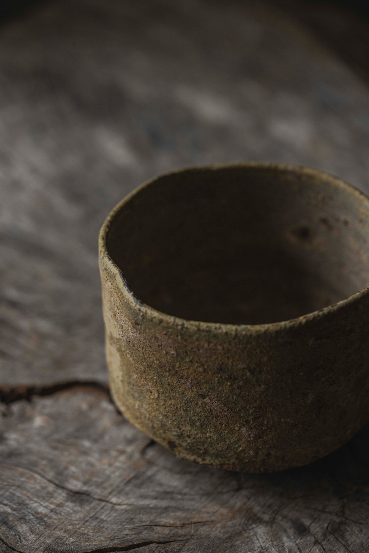 Shimizu Shiro, Horai clay low-temperature ash-glazed tea bowl 92