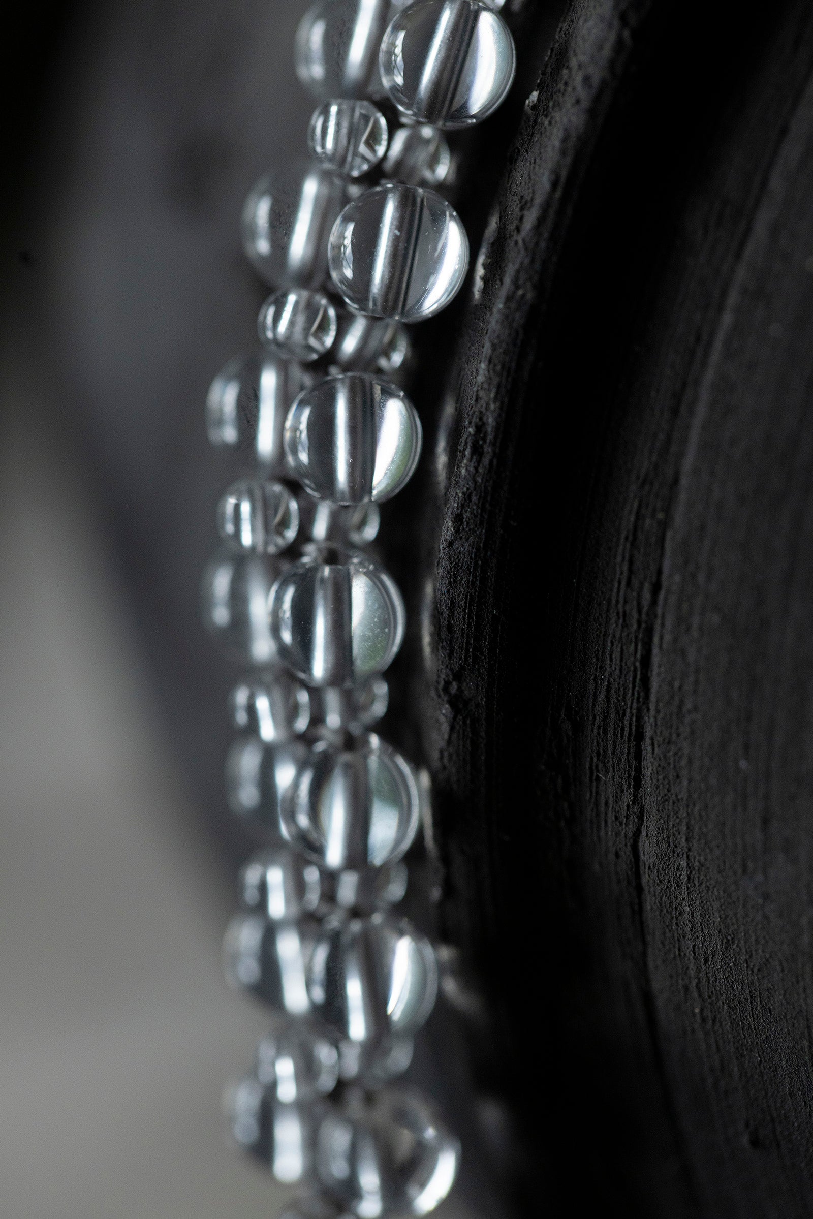 crystal beads flat bracelet