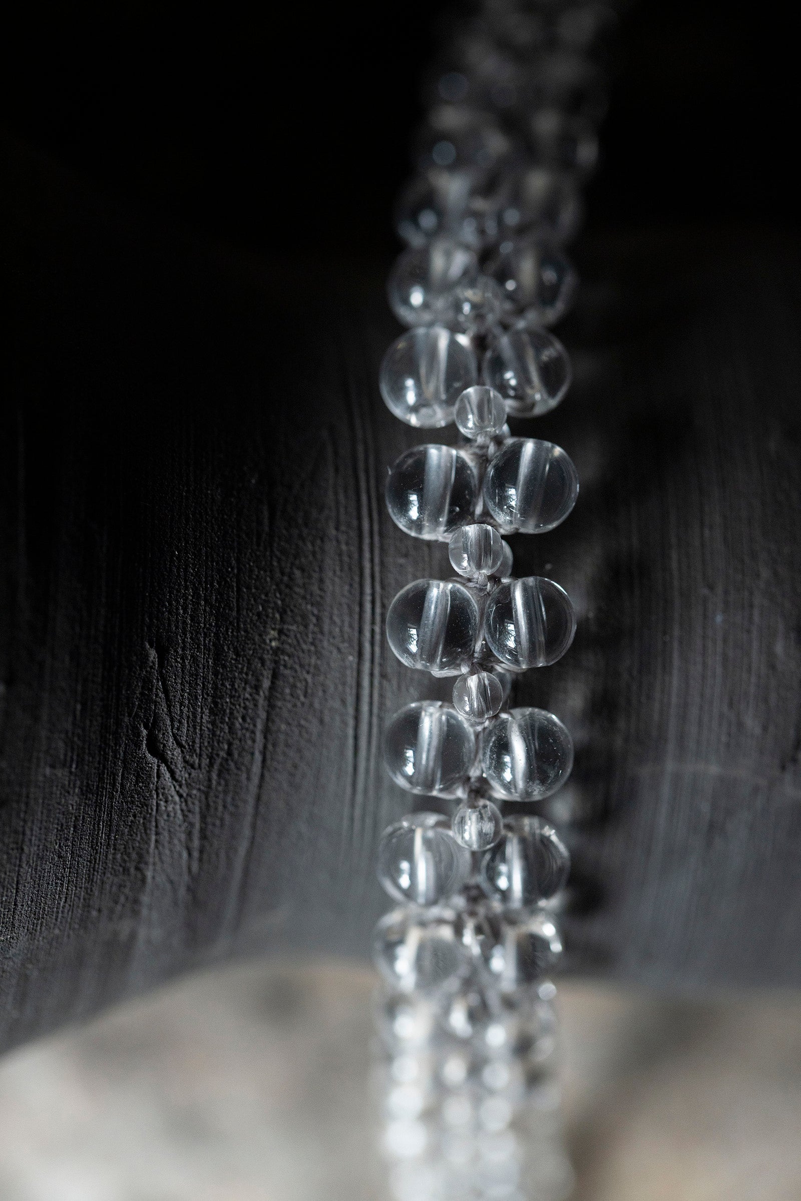 crystal beads flat bracelet