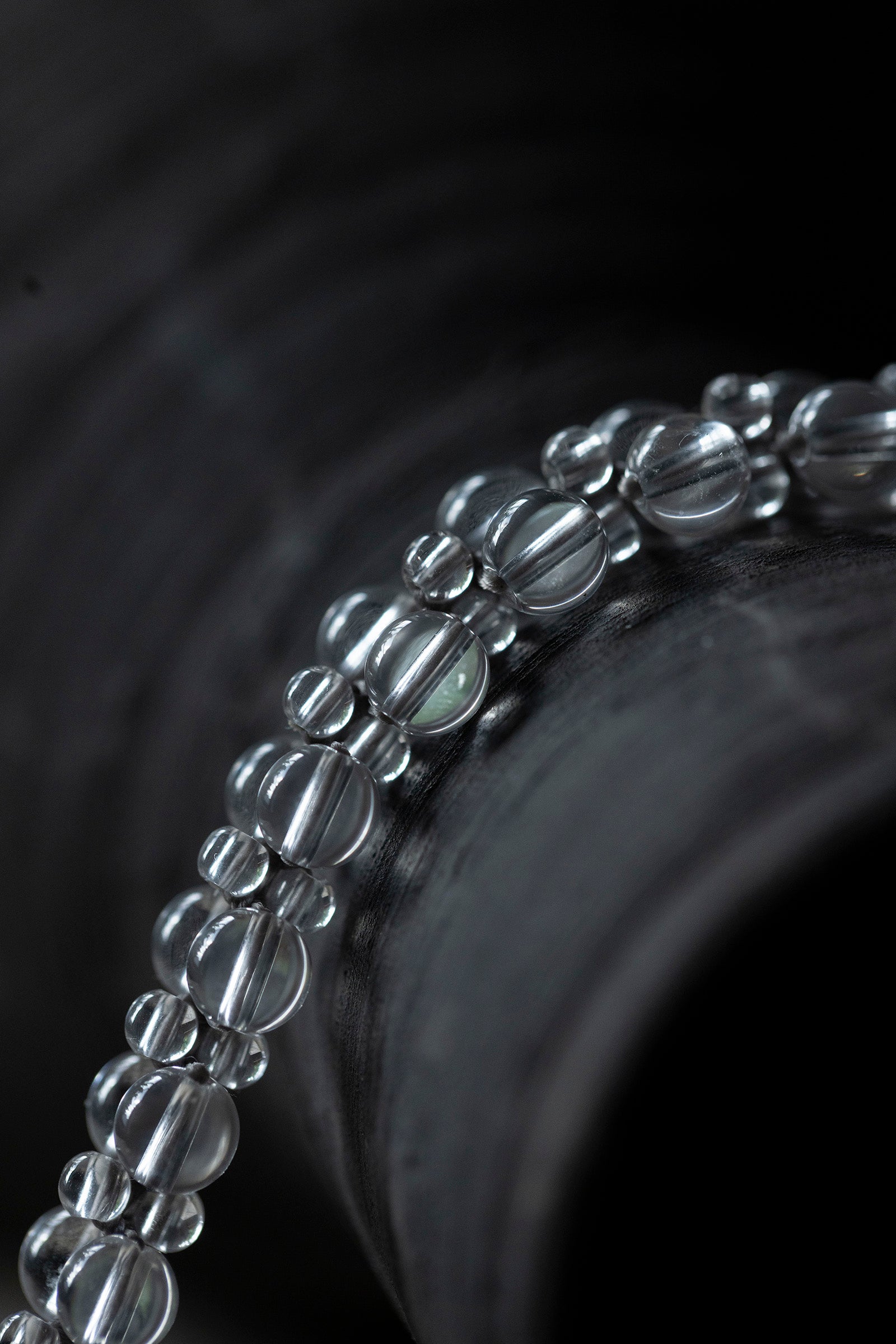 crystal beads flat bracelet