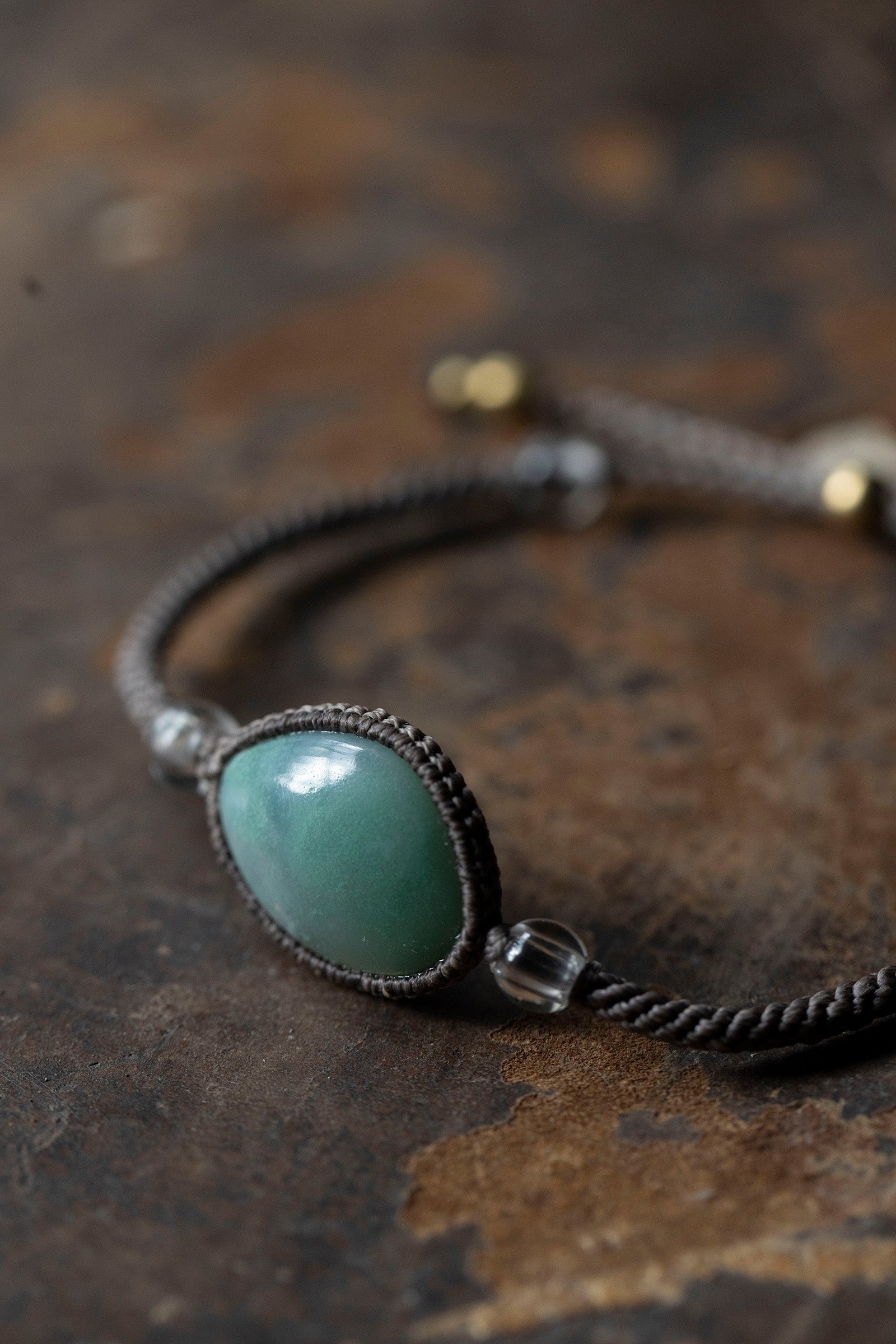 macrame bracelet (aquaprase)