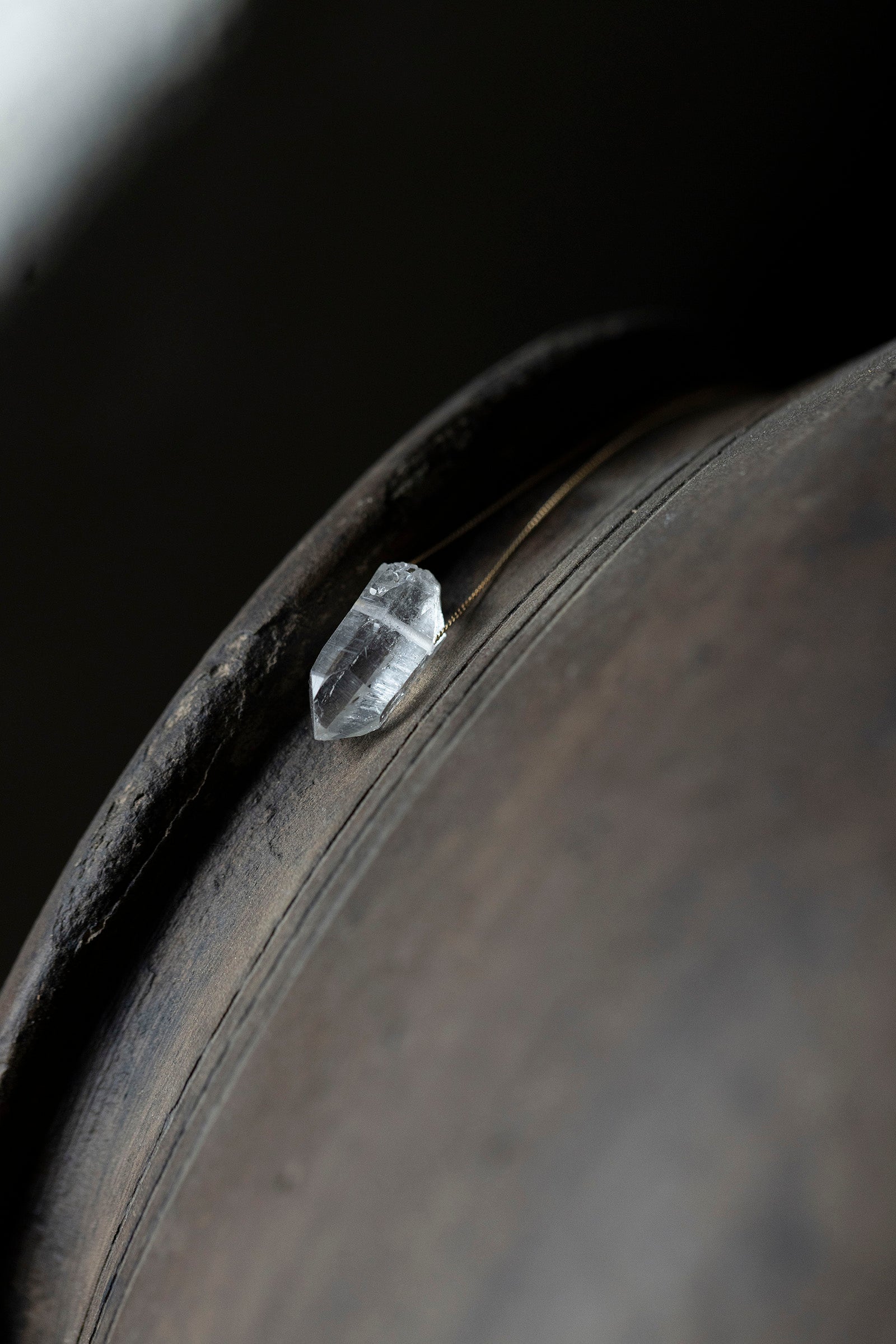 18K necklace ( quartz )