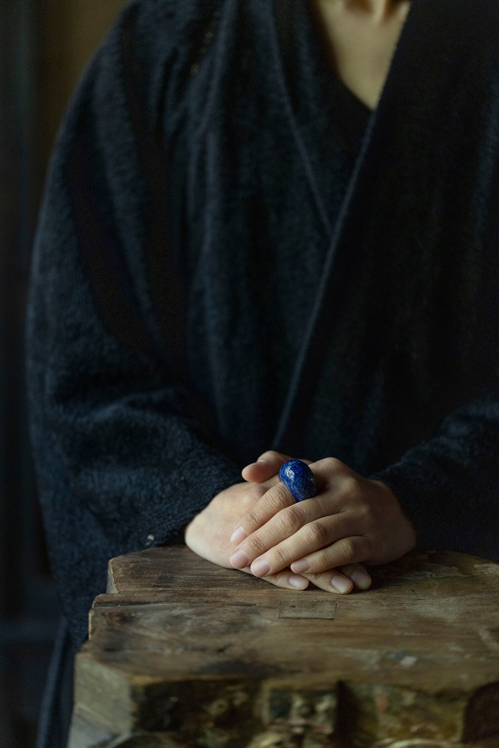 lapis lazuli ring (round) #11