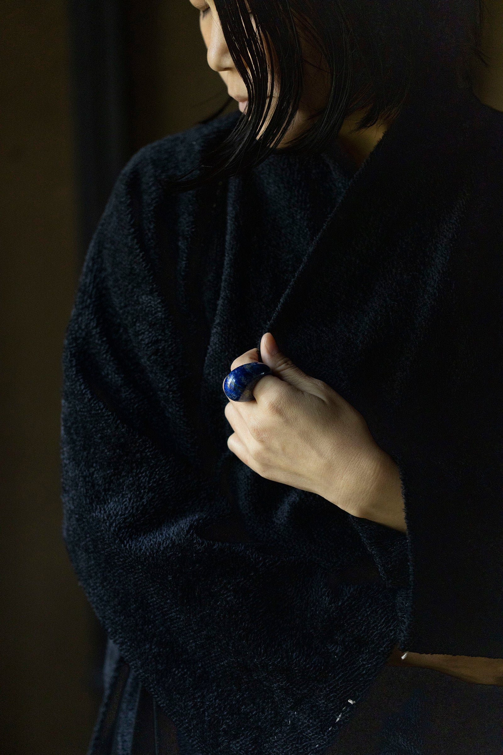 lapis lazuli ring (round) #11