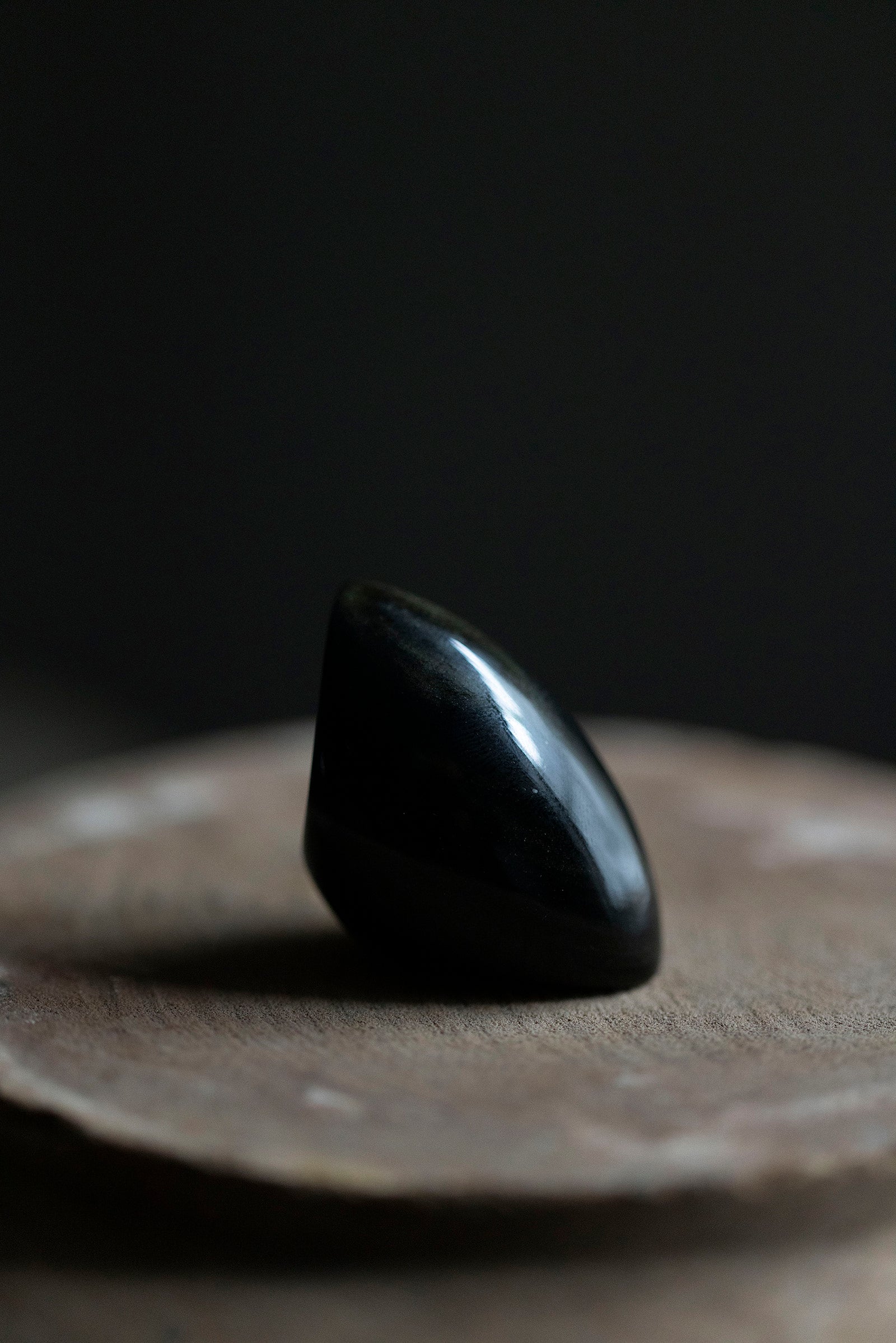 golden obsidian ring #10.5