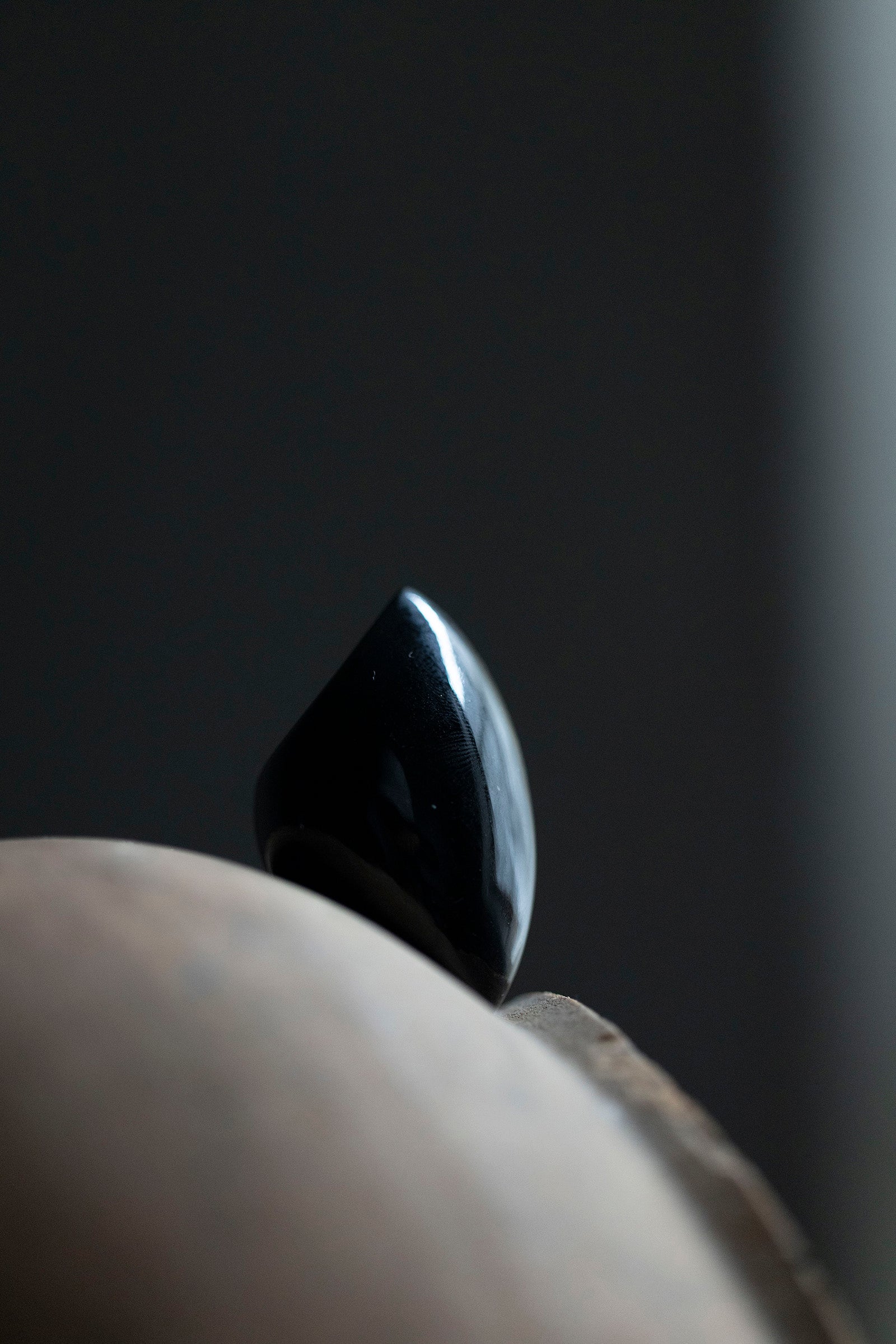 golden obsidian ring #10.5