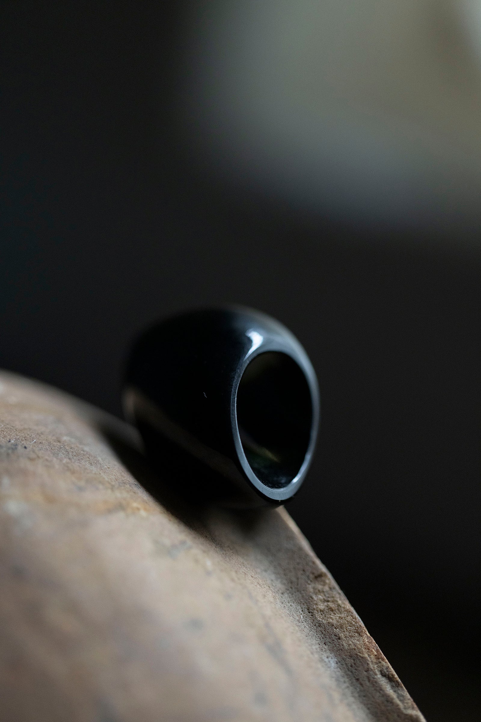 golden obsidian ring #10.5