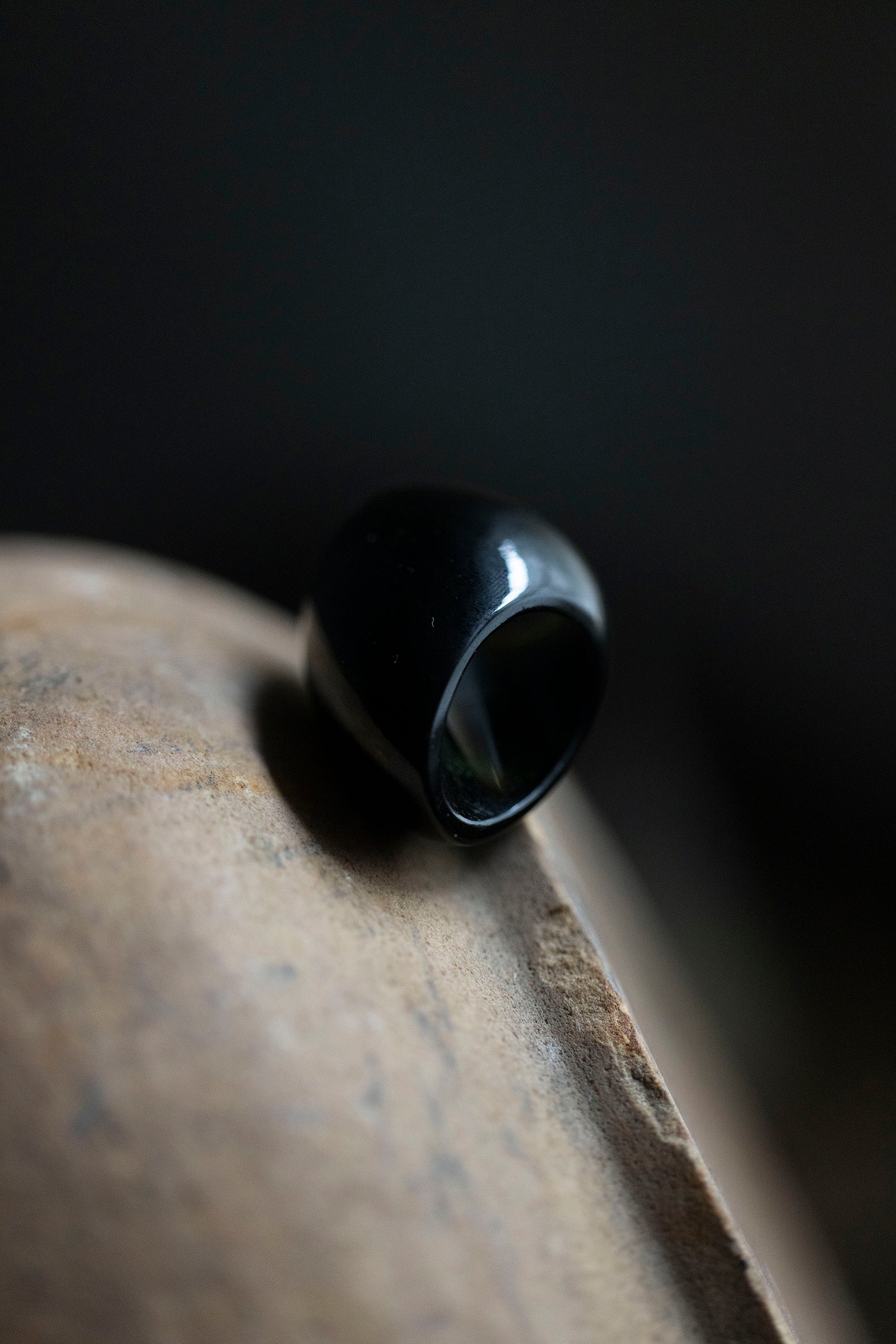 golden obsidian ring #10.5