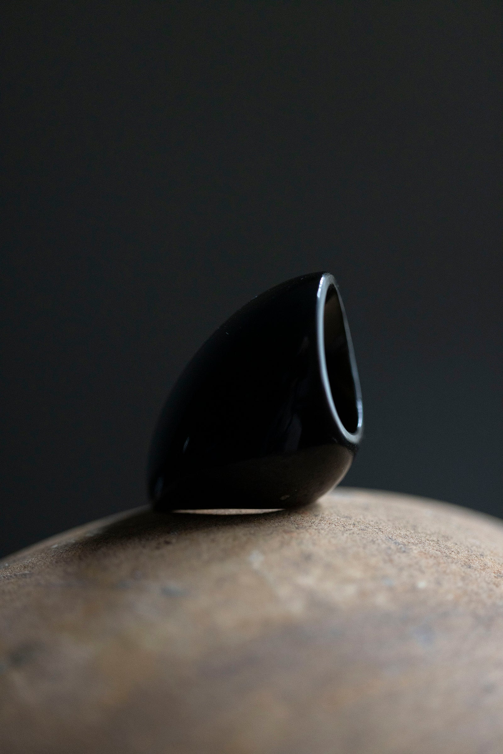 golden obsidian ring #10.5
