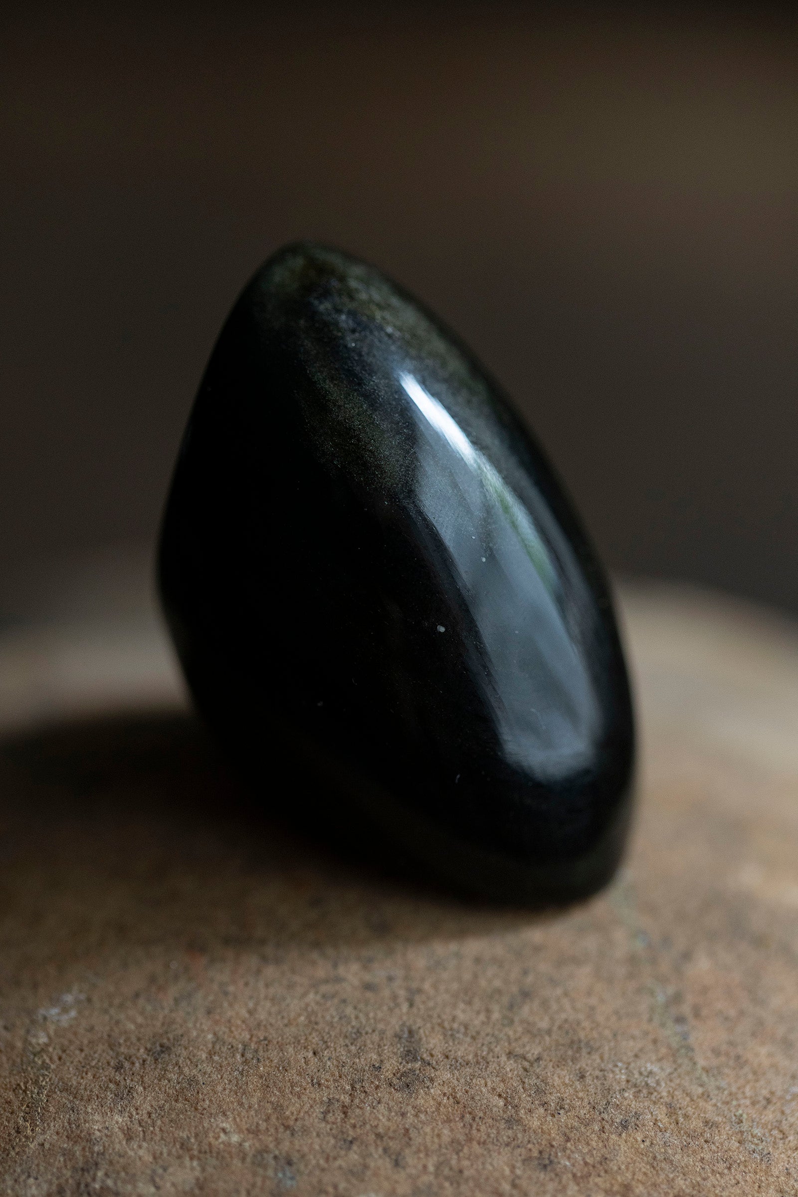 golden obsidian ring #10.5