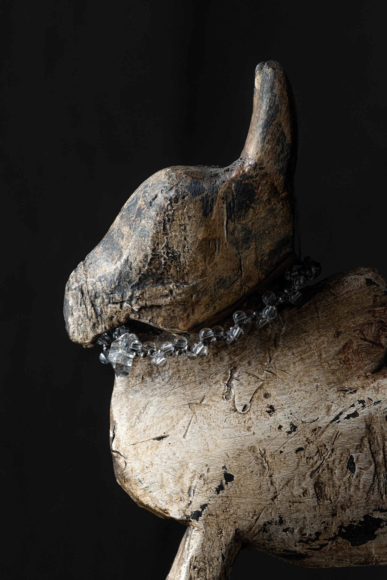 crystal beads bracelet (Herkimer quartz)