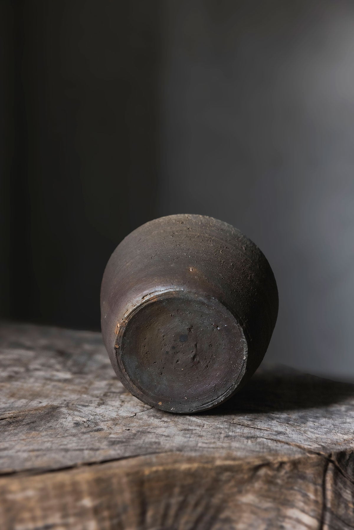 市川孝 焼締 木蓋壺 3