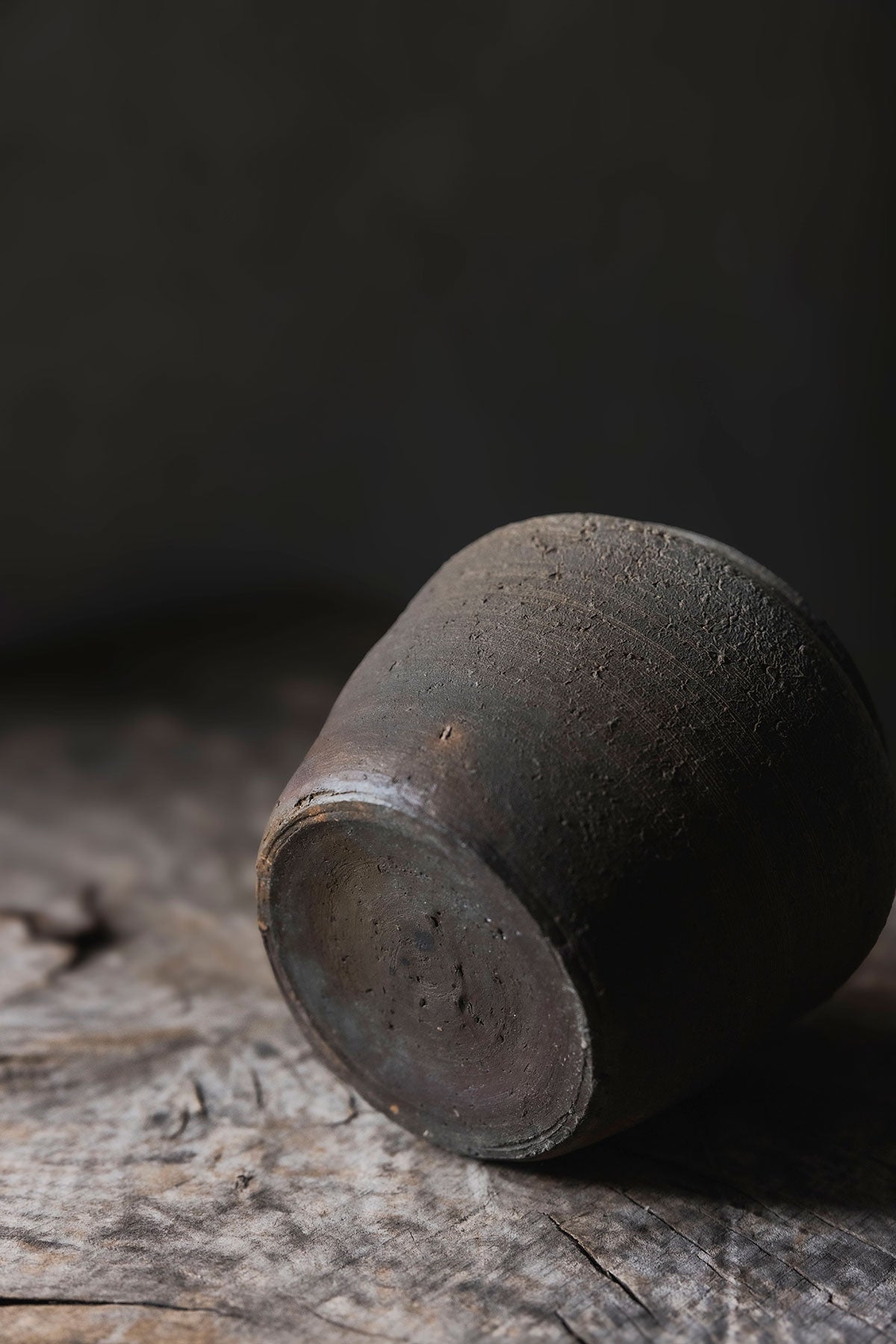 市川孝 焼締 木蓋壺 3