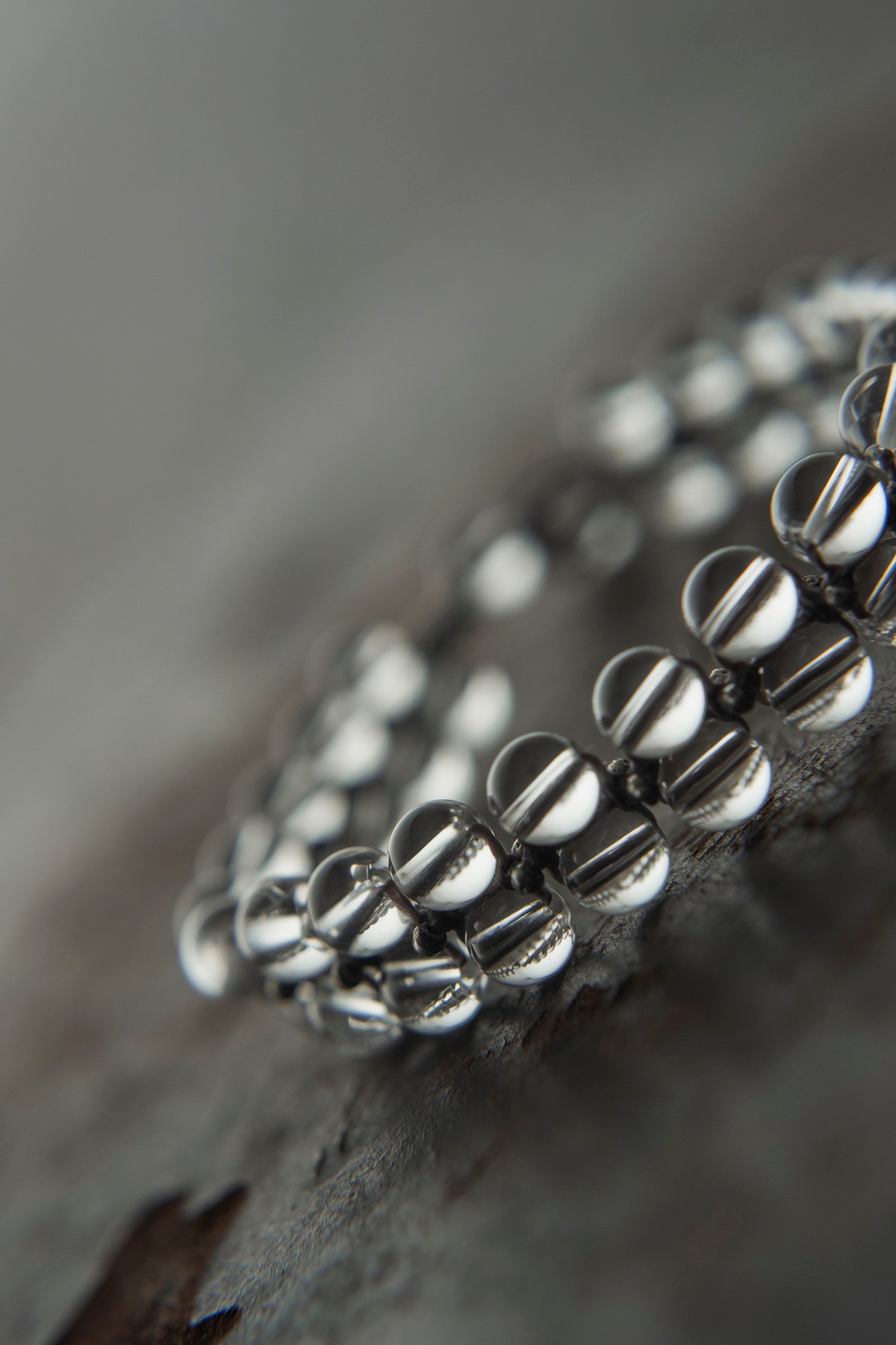 crystal beads bracelet flat