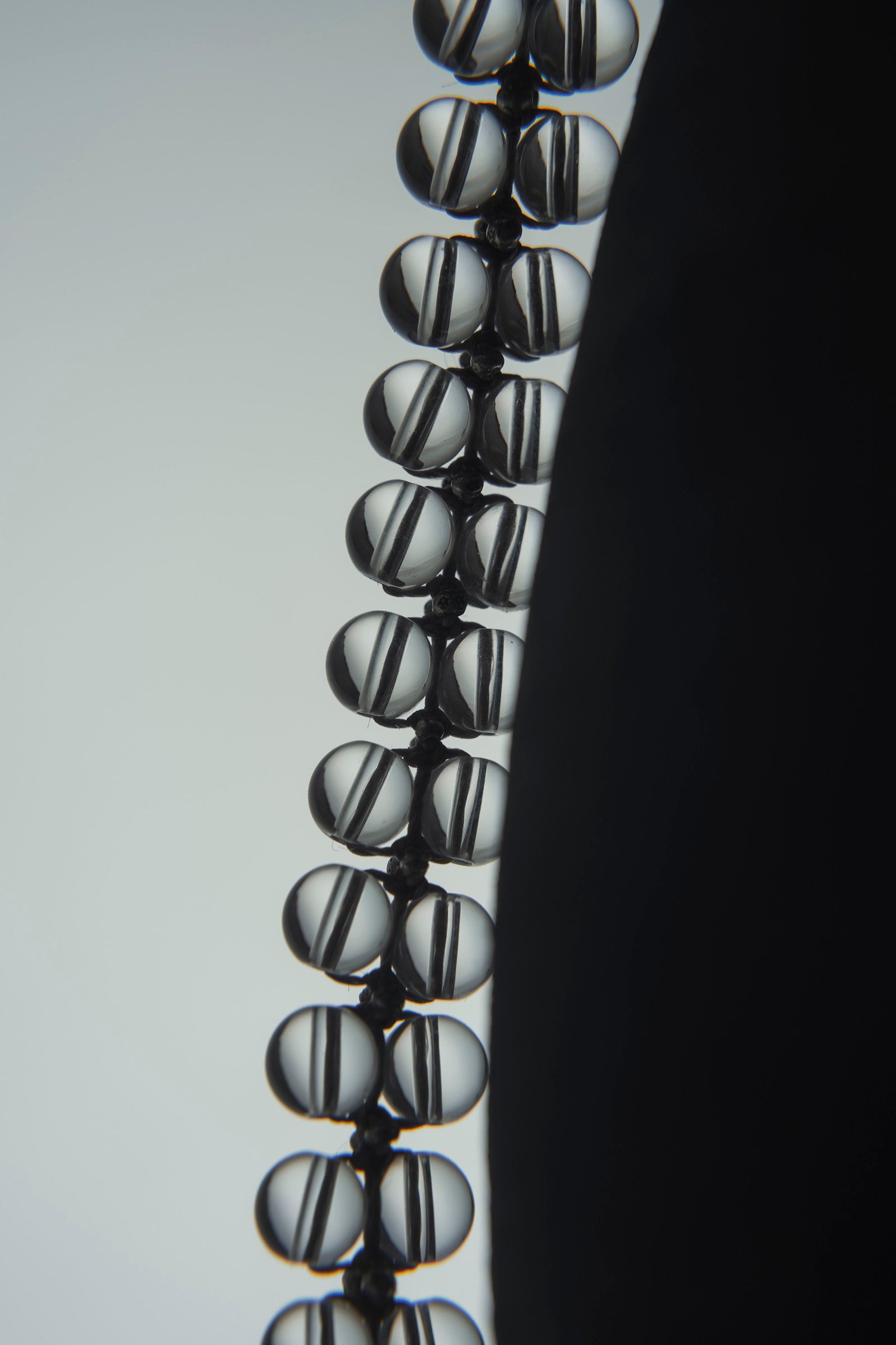 crystal beads bracelet flat