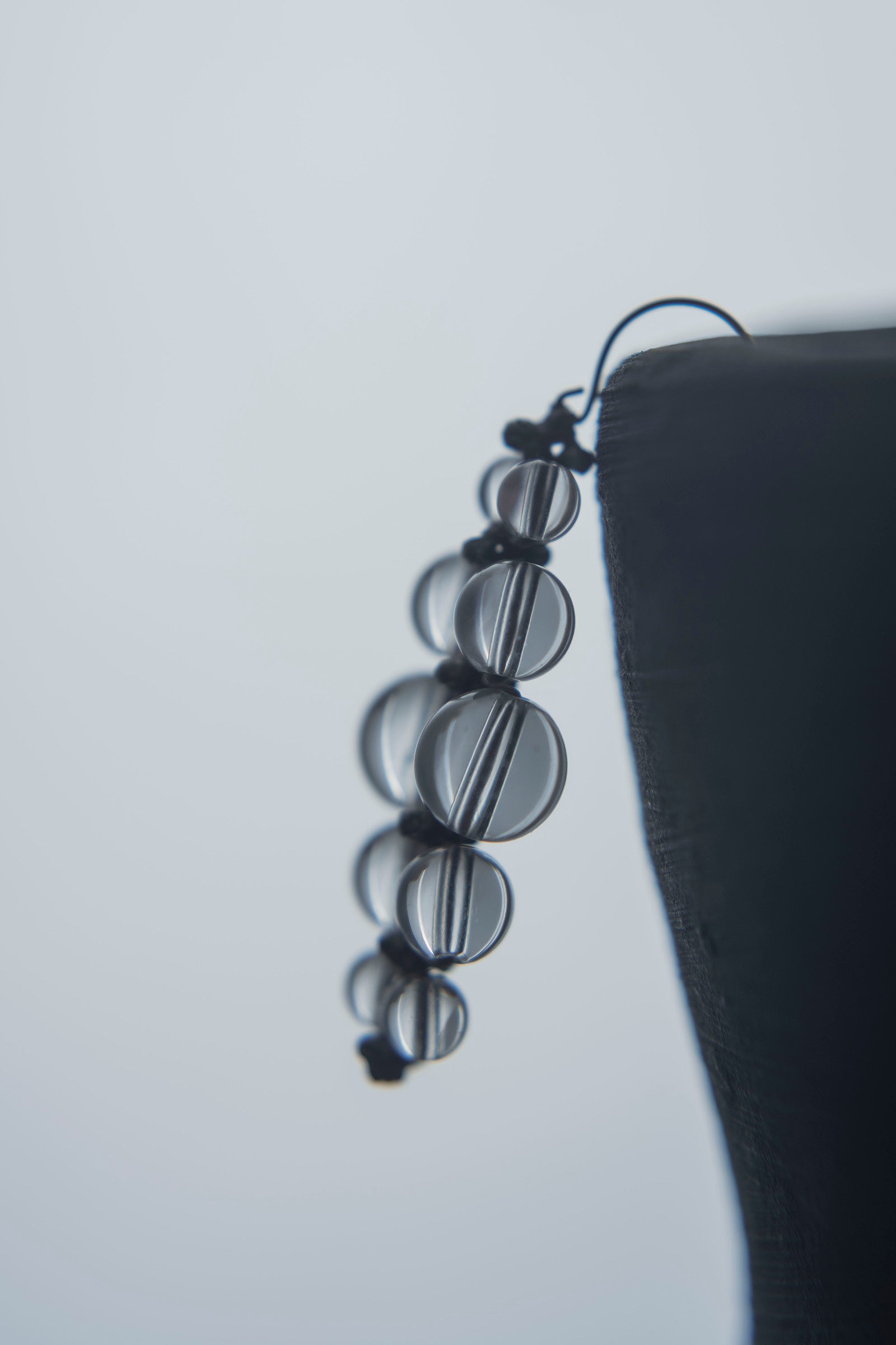 crystal beads earrings (pair)