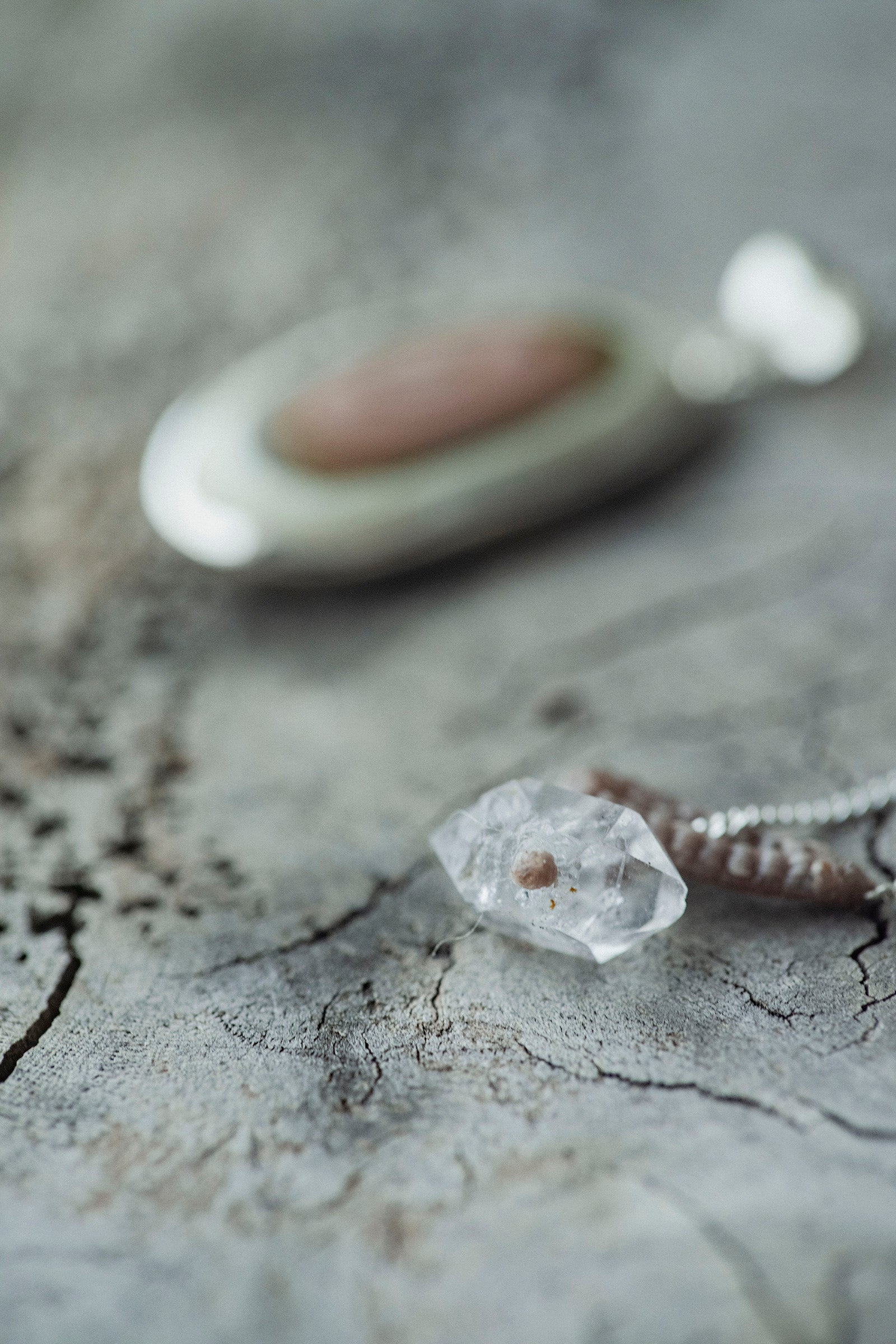 silver necklace Jasper