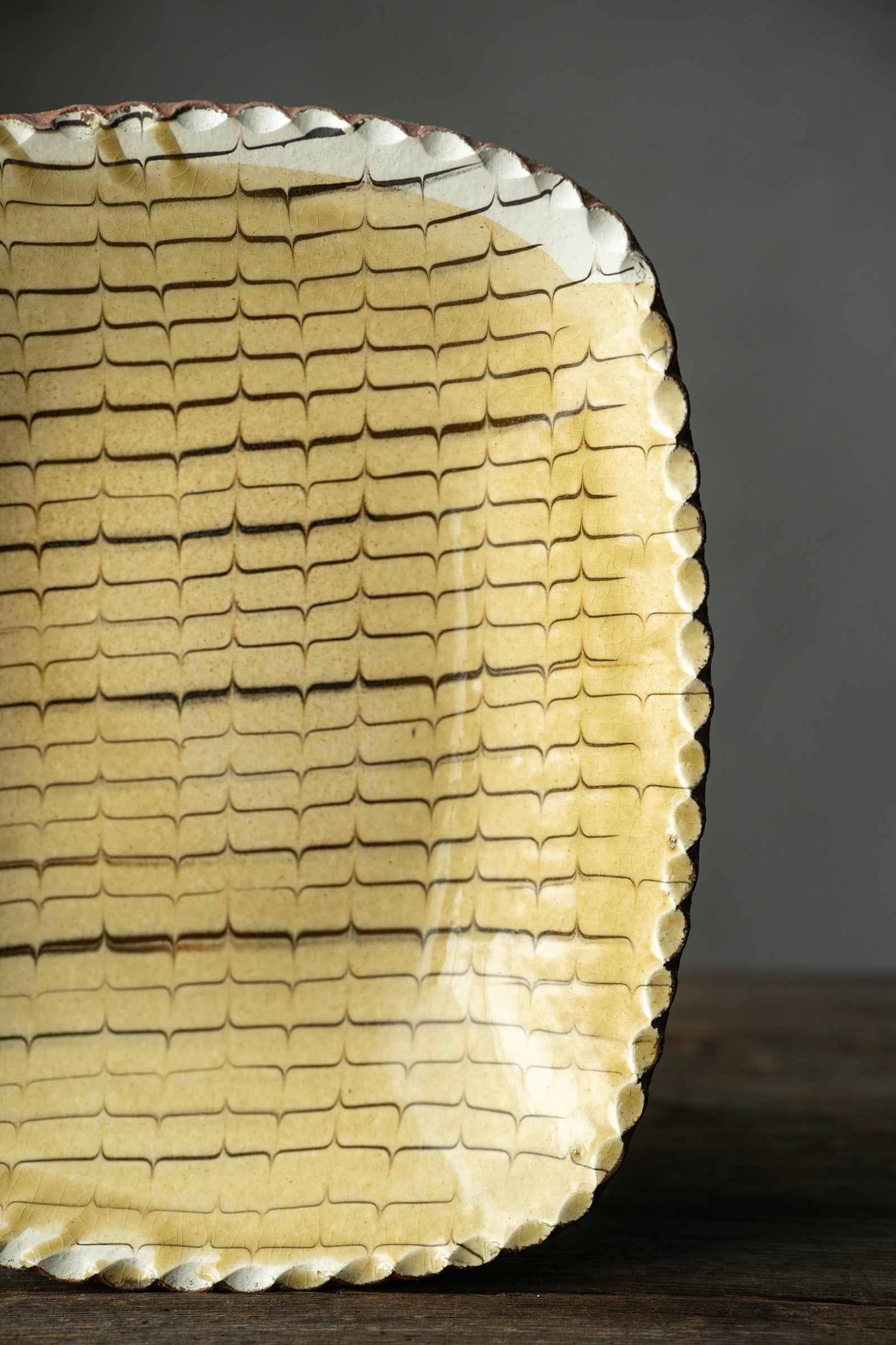 Yoji Yamada soft ceramic yellow pleated bowl, small size Y60-1, 3 pieces