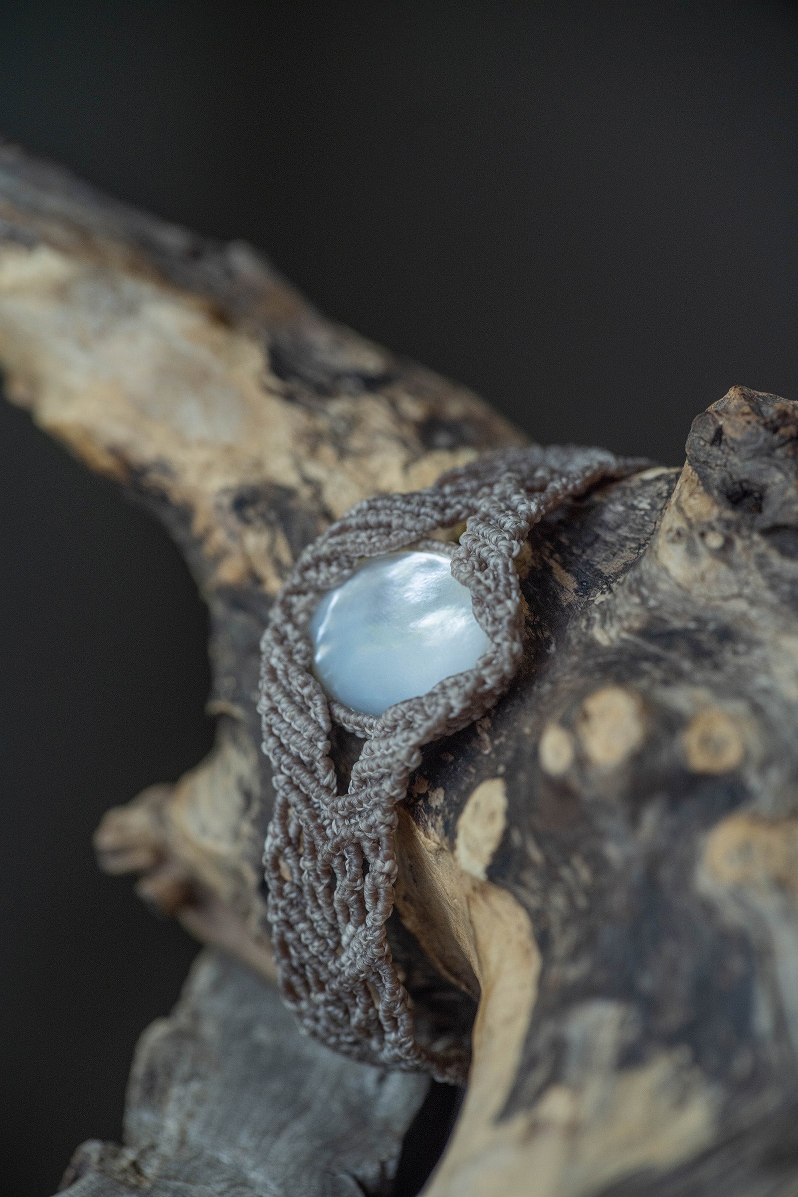 macrame bracelet pearl