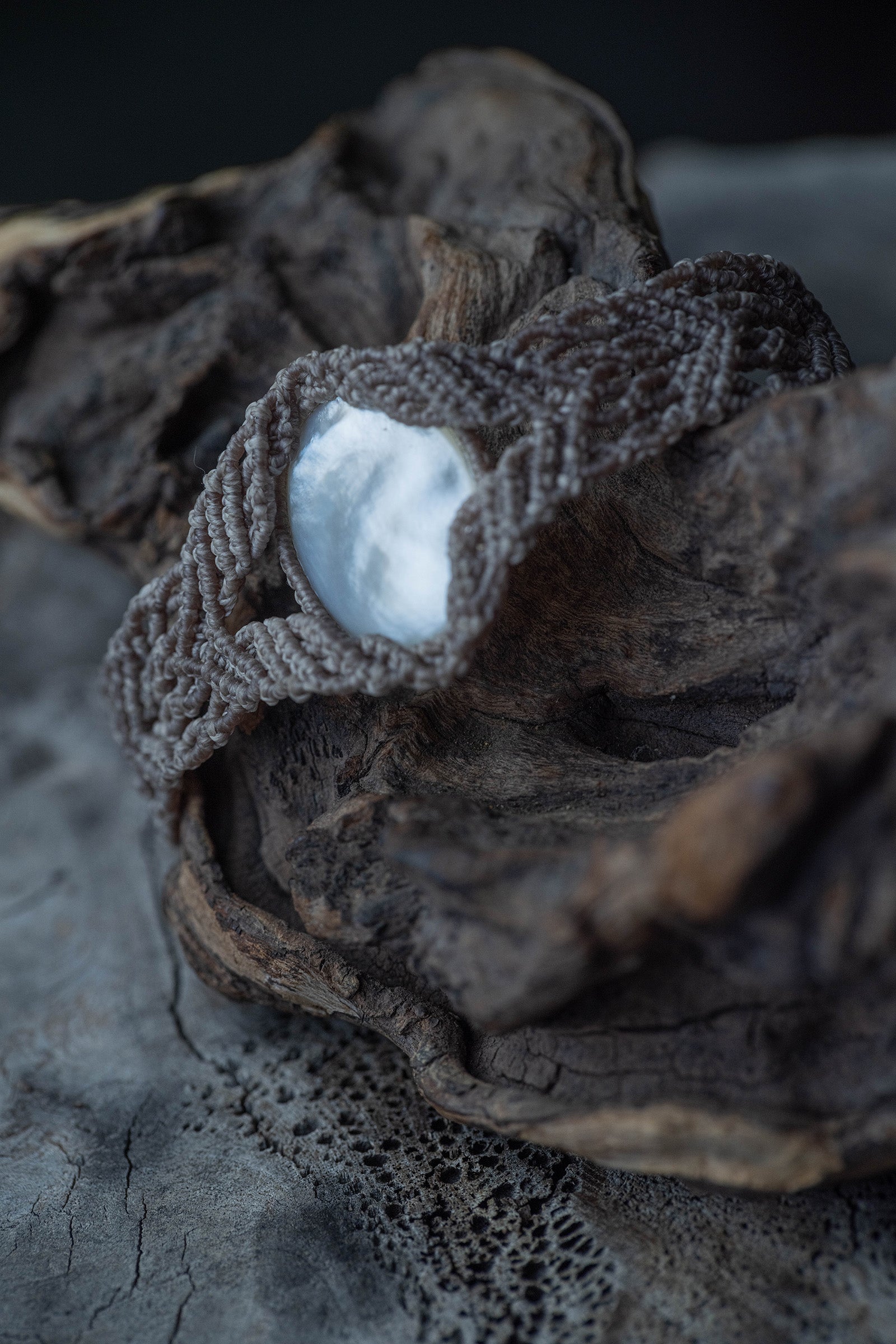 macrame bracelet pearl