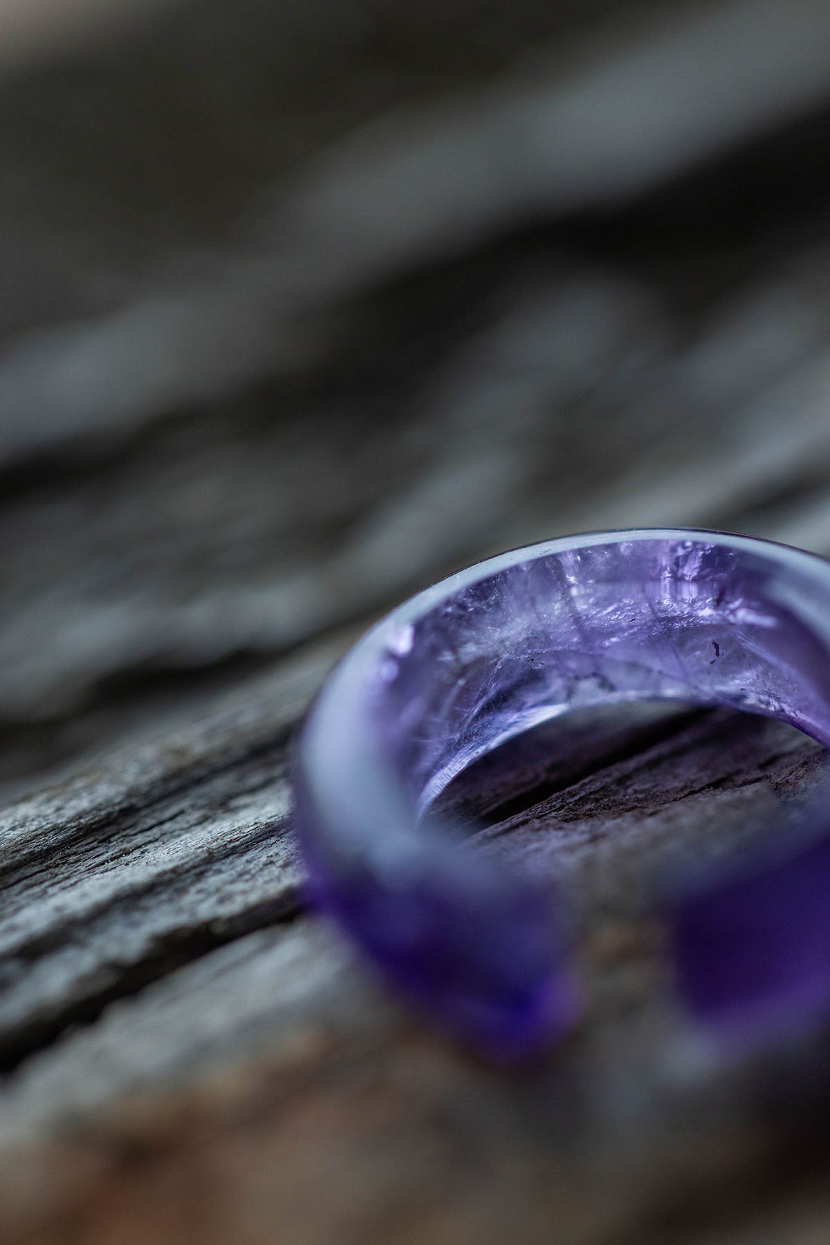 amethyst ear cuff (single)