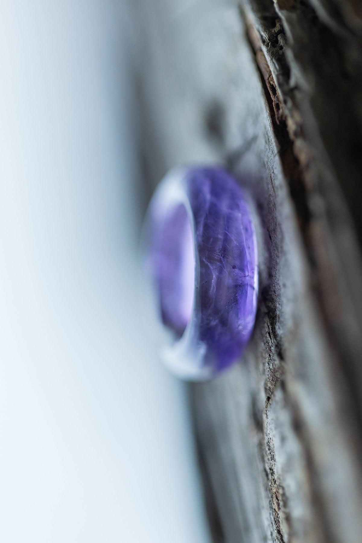 amethyst ear cuff (single)