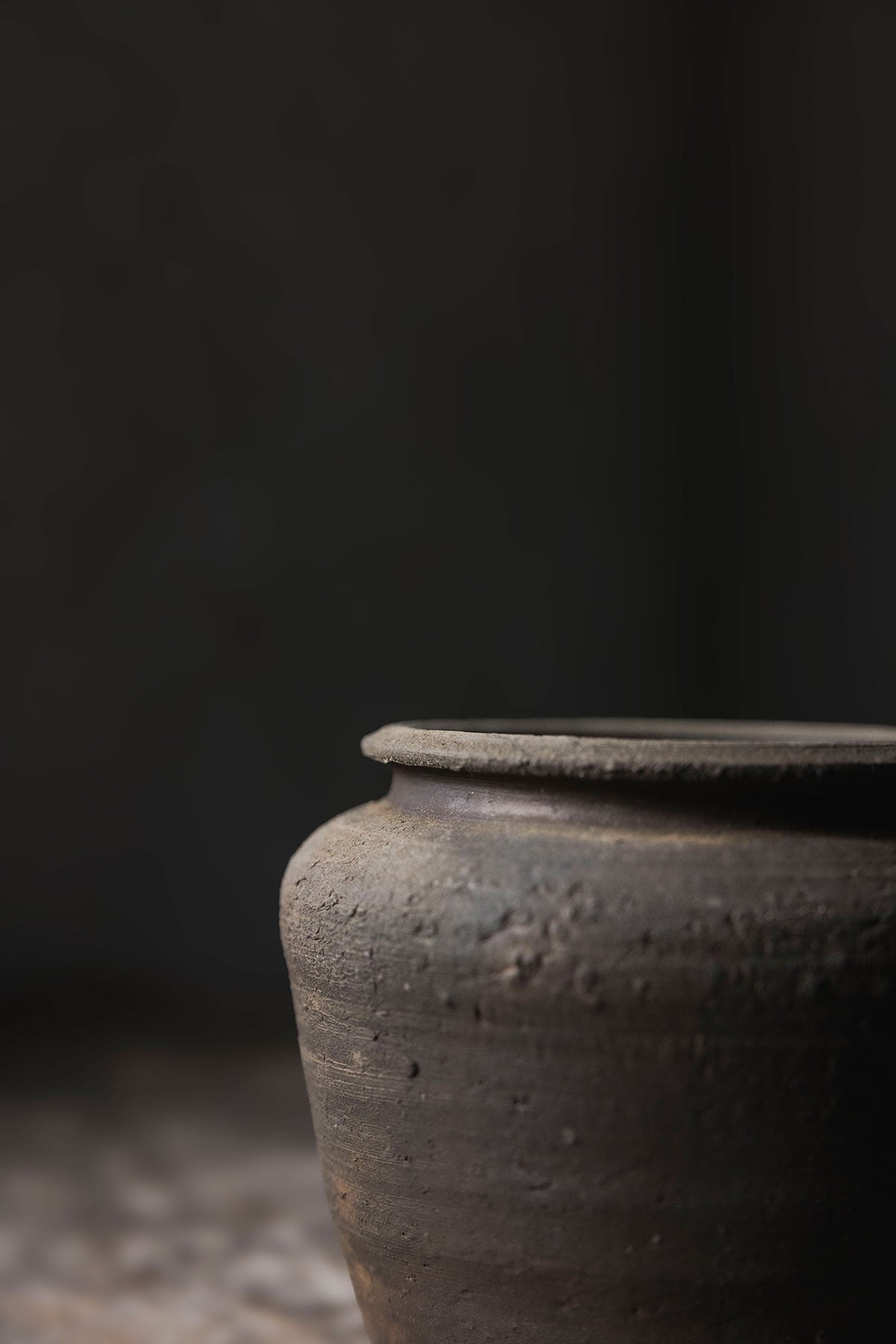 市川孝 焼締 木蓋壺 3