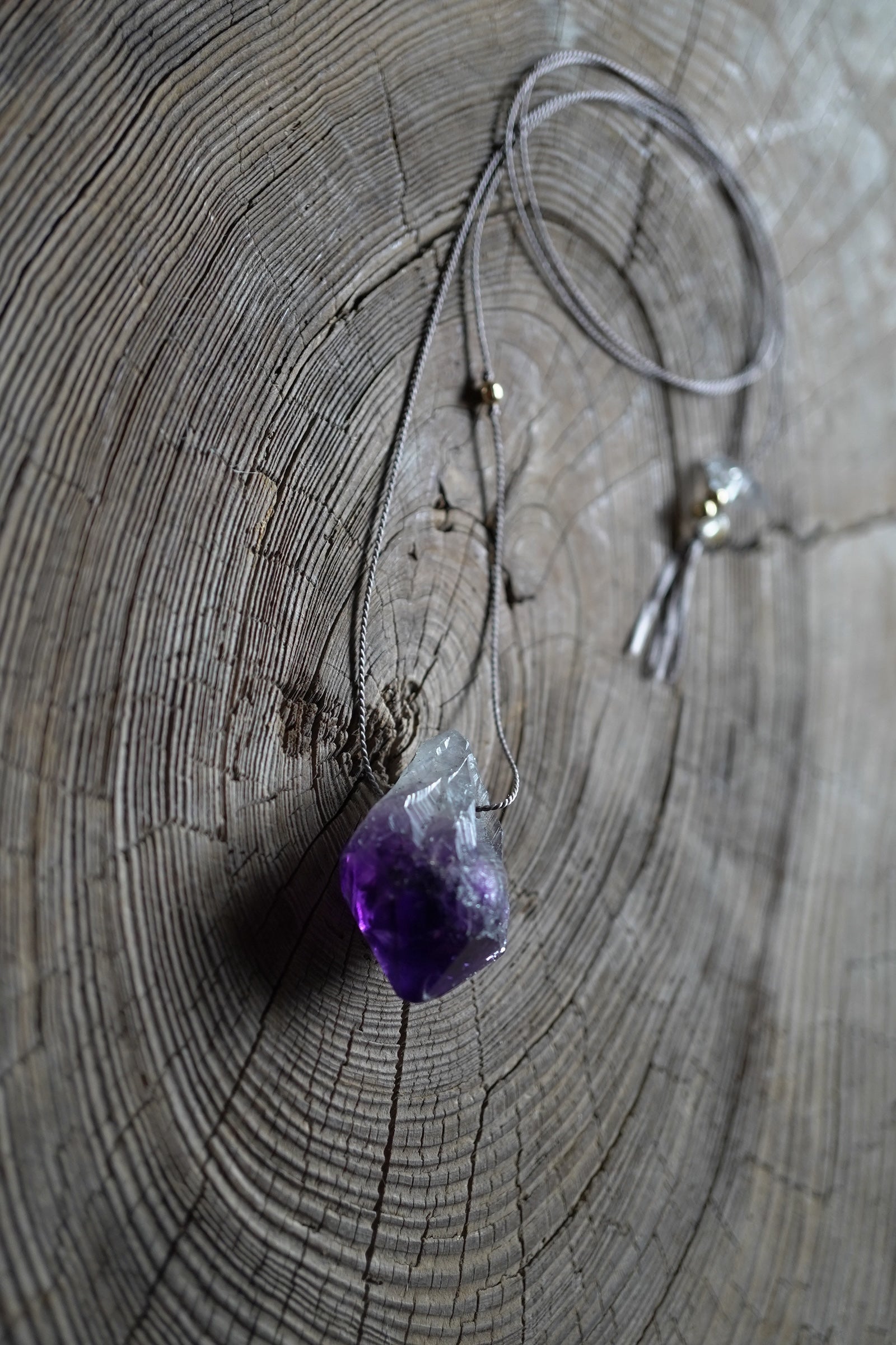 silk cord necklace -2 ( amethyst ) 専用ページ