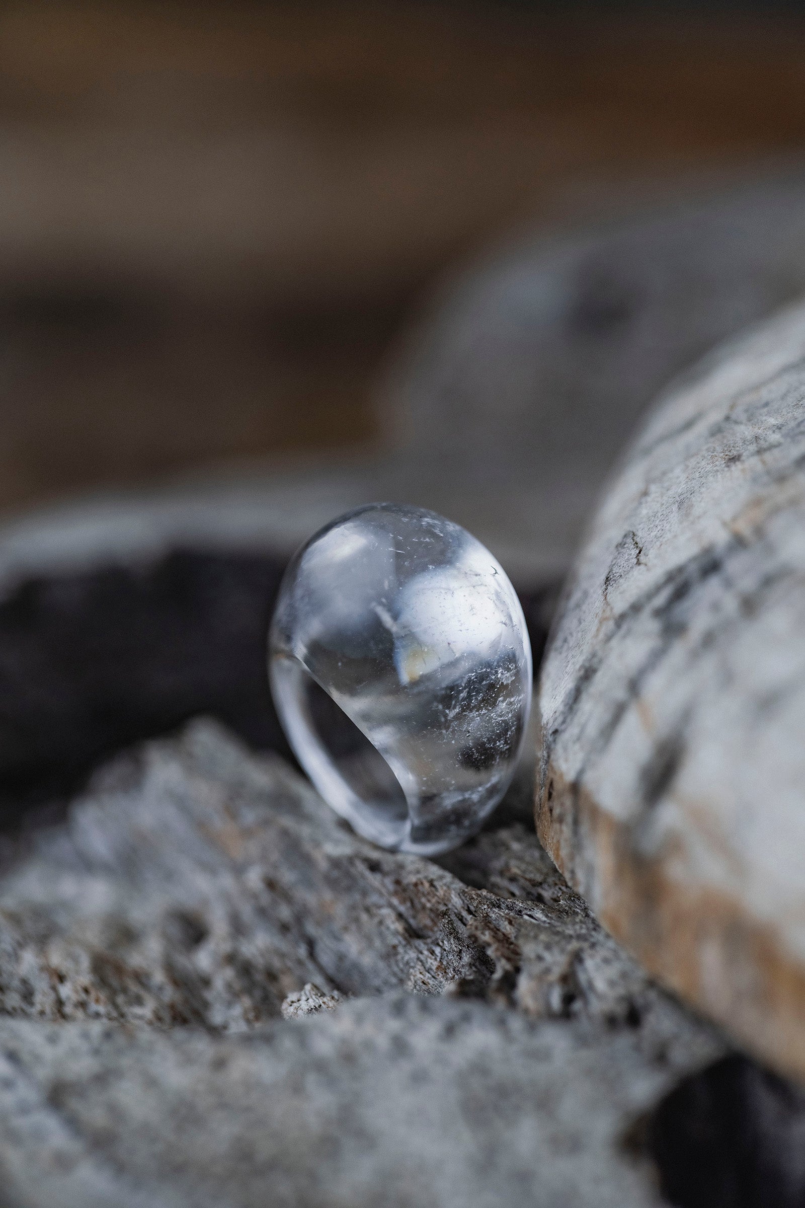 crystal ring (round)