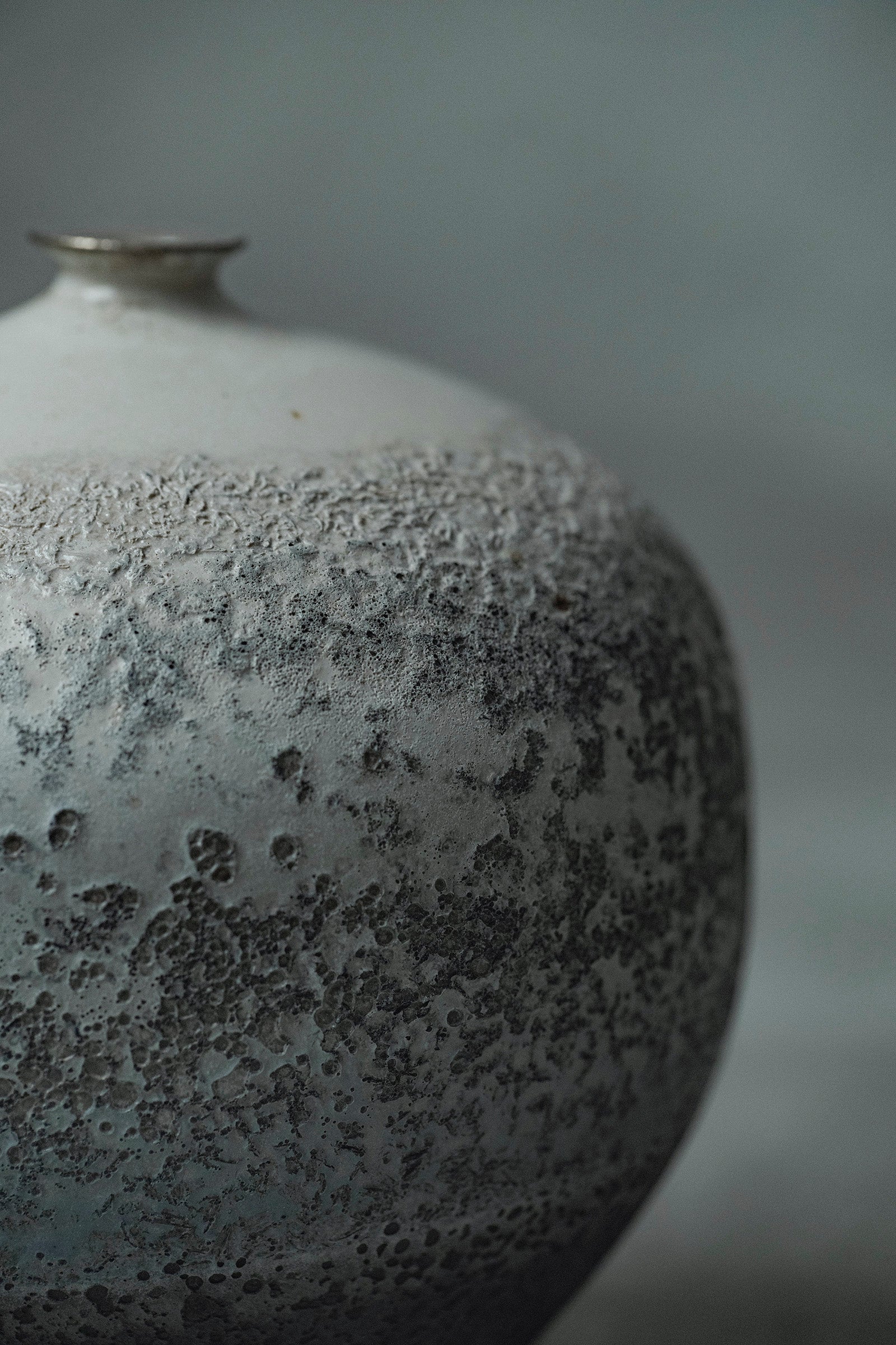 Ryuta Fukumura Silver Carbide Flower Vase 57