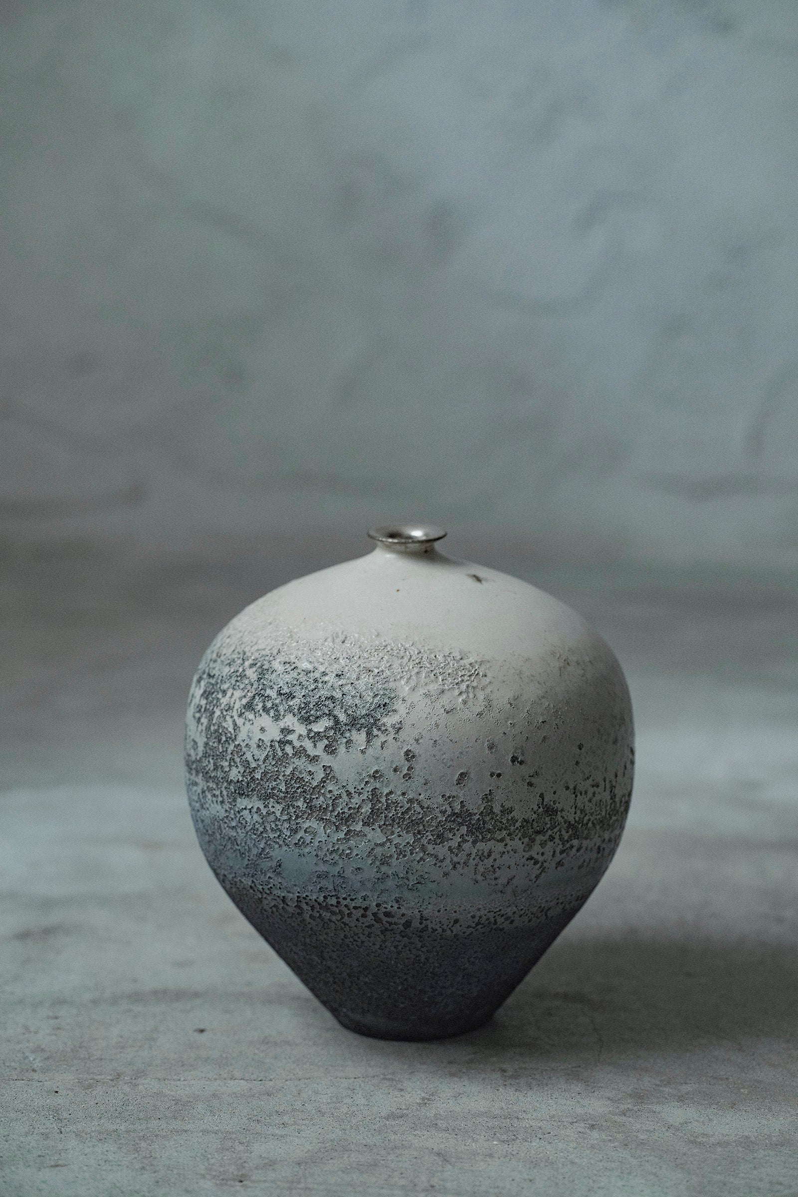 Ryuta Fukumura Silver Carbide Flower Vase 57